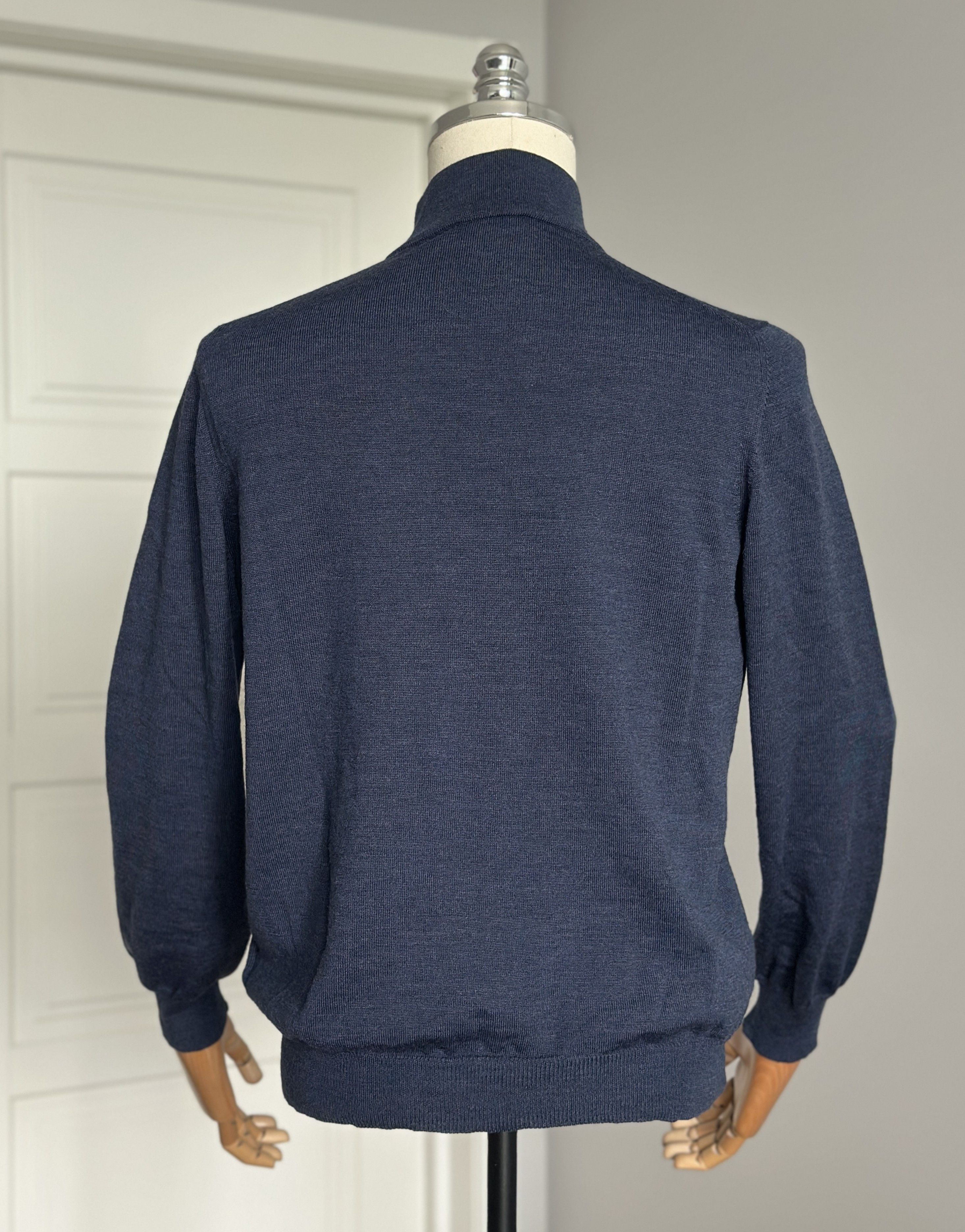 Fay FAY COLTRUI Sweater Made In Italy Marine Combi Luxury Brand Size US S / EU 44-46 / 1 - 25 Thumbnail
