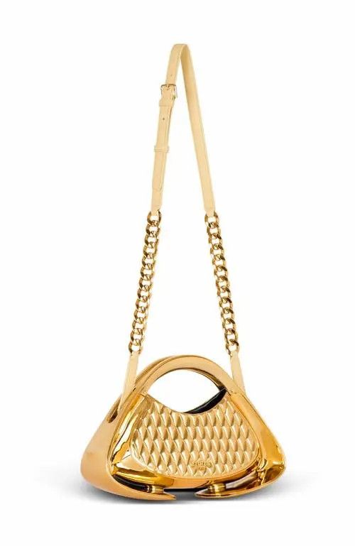 Balmain o1s1wg111225 Size:OS/Jolie Madame Quilted Bag in Golden Size ONE SIZE - 3 Thumbnail