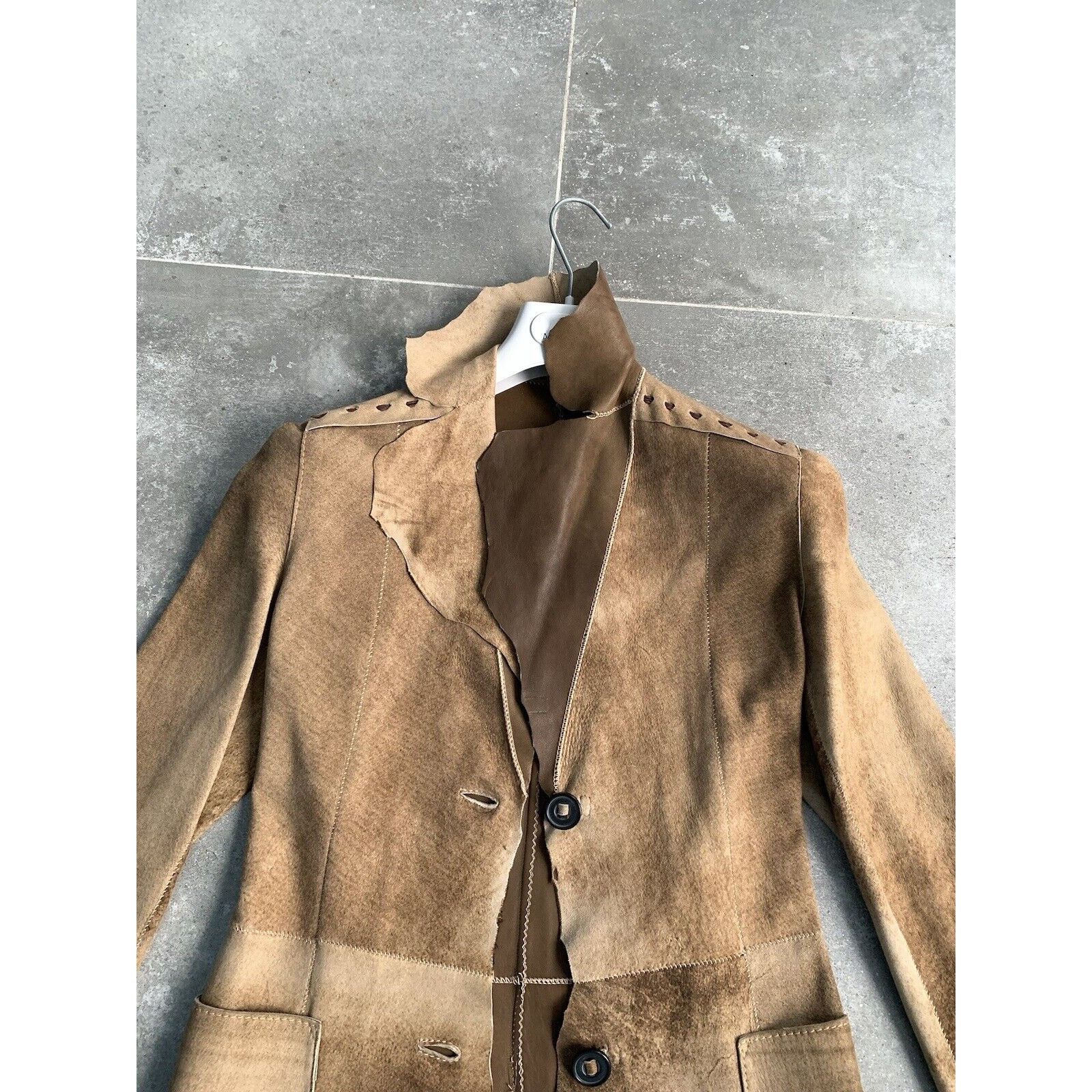 Other × Vintage SYLVIE SCHIMMEL Lamb Leather Trench Coat Jacket EU 36 US 4 Size S / US 4 / IT 40 - 10 Thumbnail