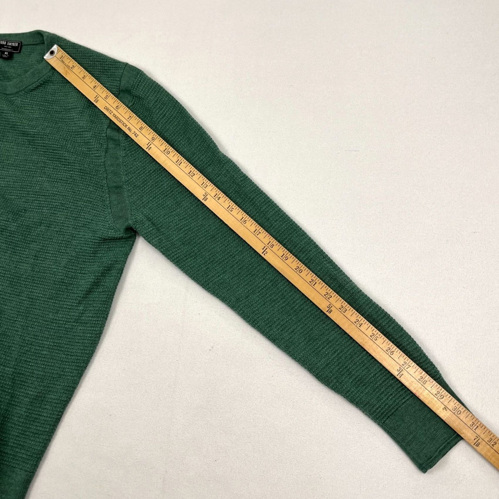 Todd Snyder Todd Snyder Merino Wool Sweater Mens M / L Green Waffle Knit Crew Smart Casual Shirt Pullover Broadway? Size US M / EU 48-50 / 2 - 6 Thumbnail