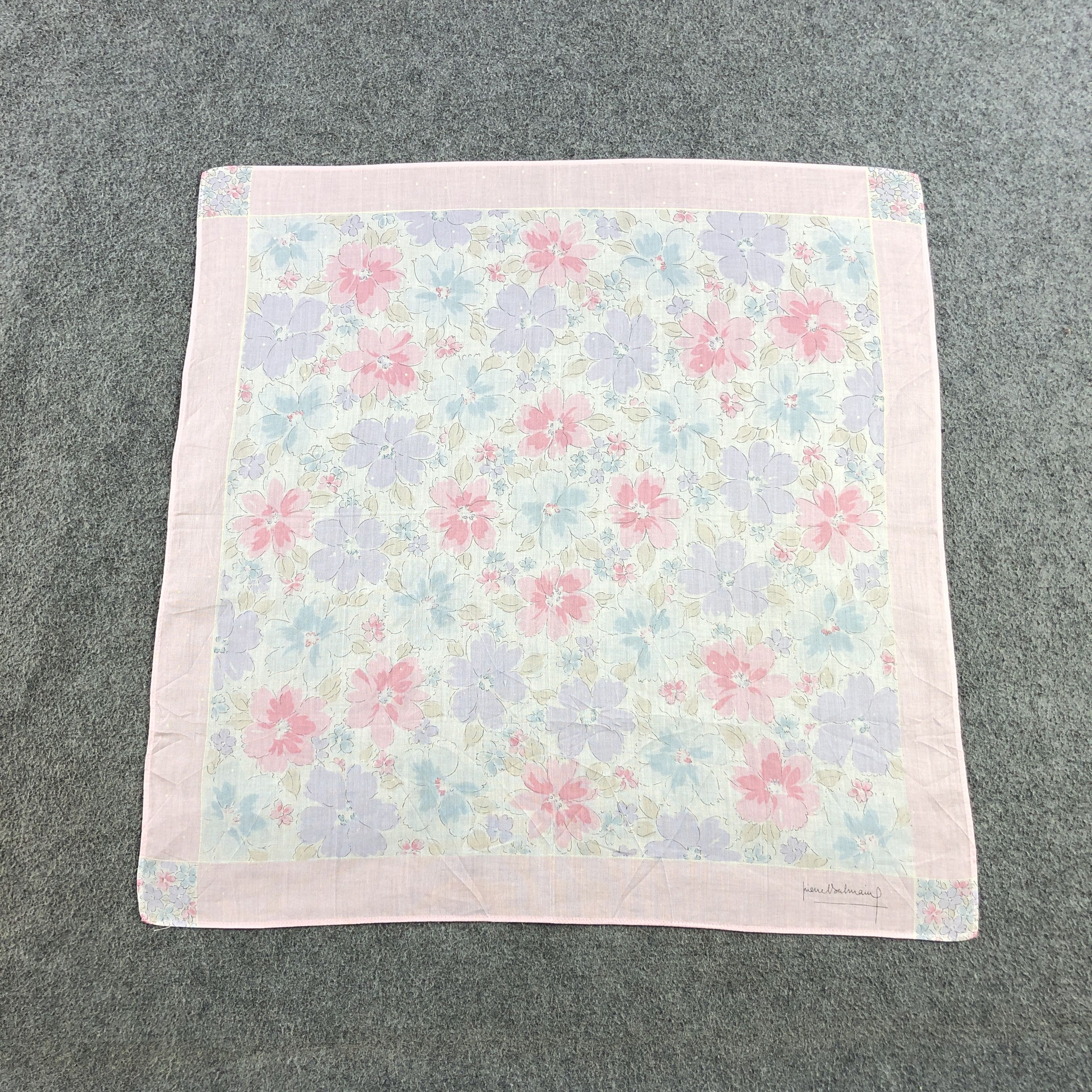 Pierre Balmain × Vintage Pierre Balmain Handkerchief Neckerchief Bandana H2424 Size ONE SIZE - 2 Thumbnail
