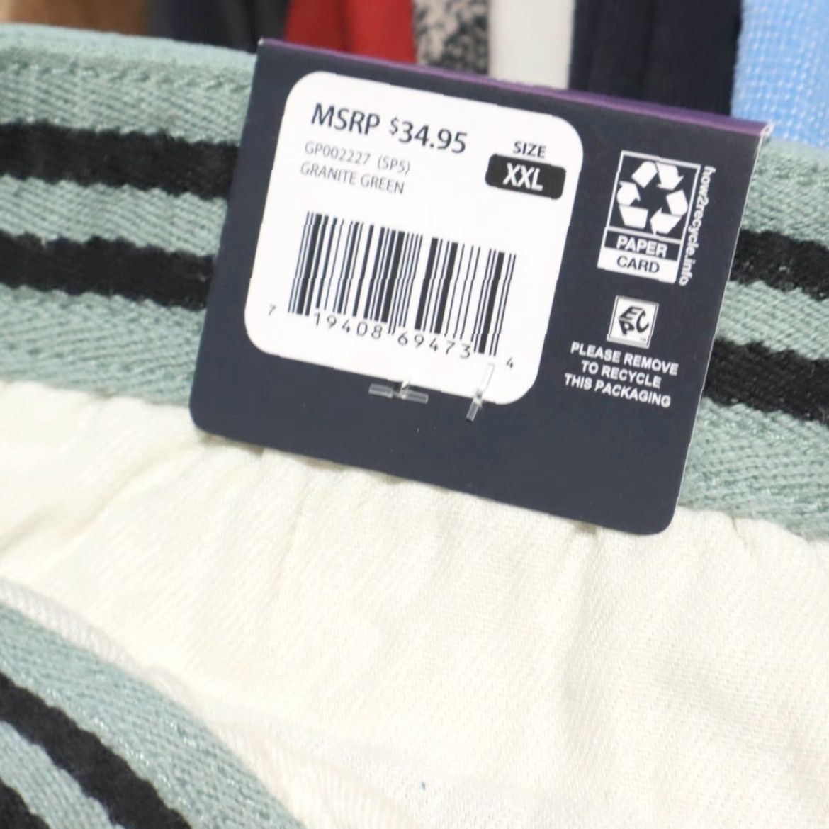 Gap Gap Stretch Pull On Cotton Twill Chino Shorts Green Men's 2XL Size US 39 - 5 Thumbnail