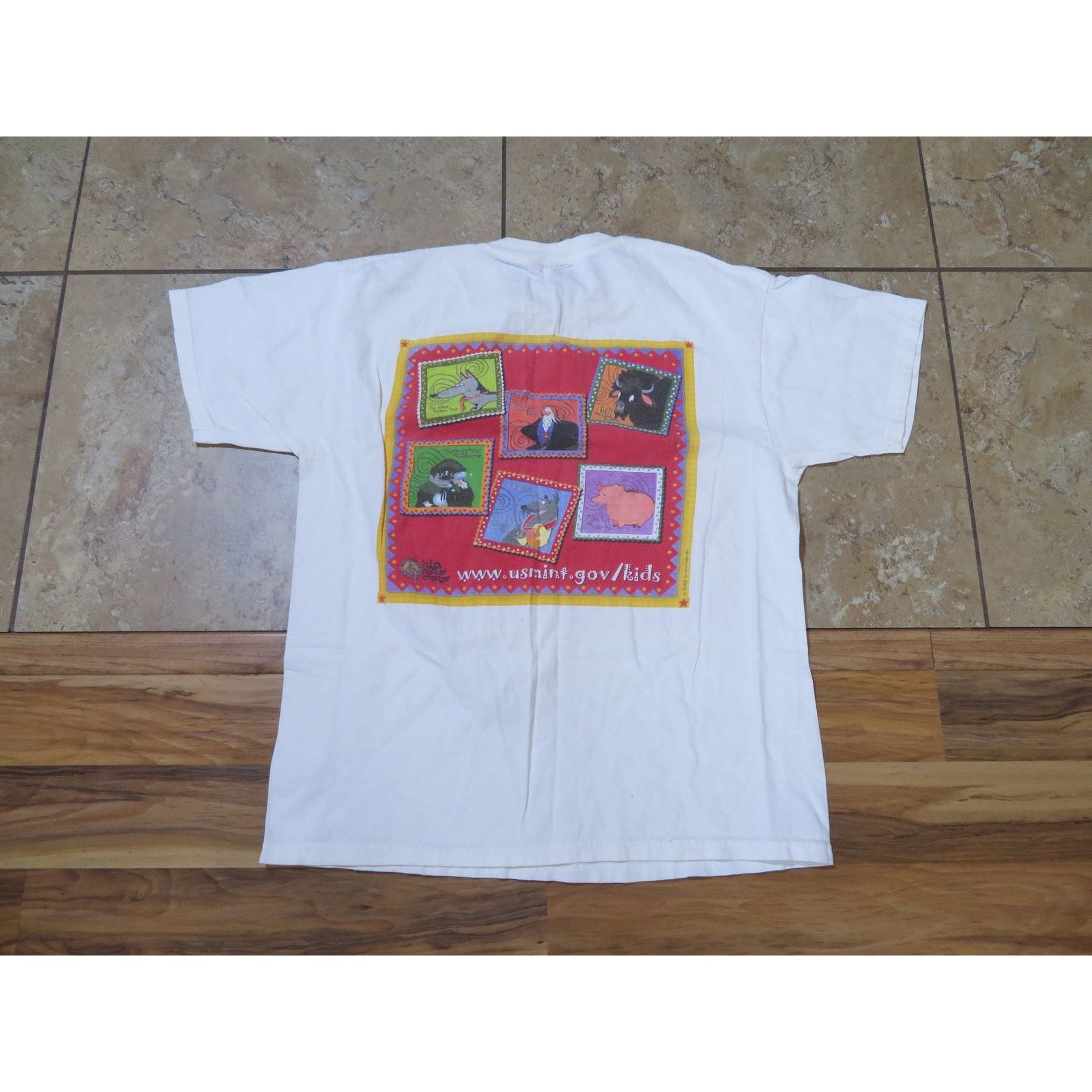 Other Totally Hip US Mint Stamps Double Sided T-shirt Sz L 1990s Size US L / EU 52-54 / 3 - 3 Thumbnail