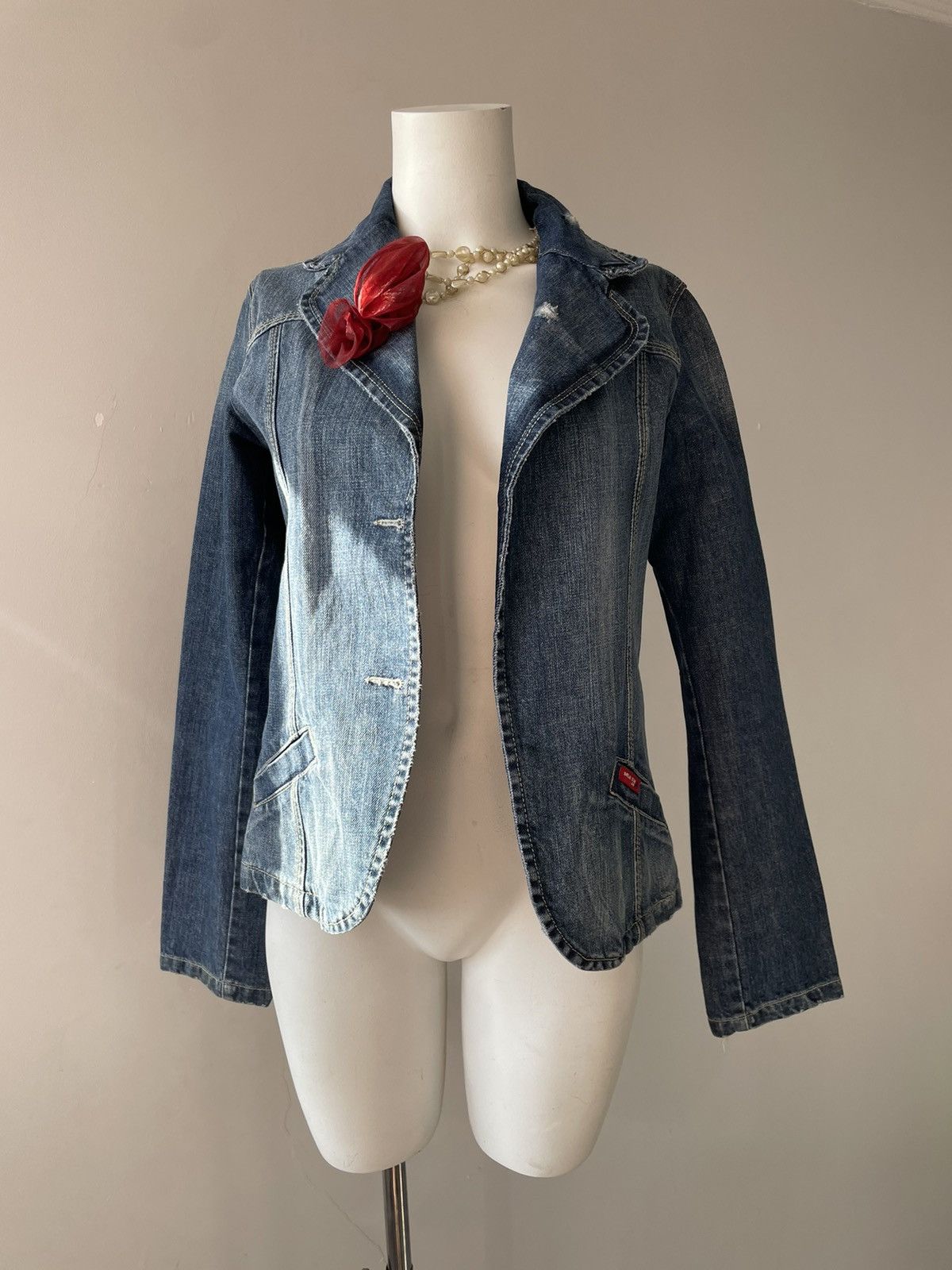 Vintage y2k denim jacket Size M / US 6-8 / IT 42-44 - 3 Thumbnail