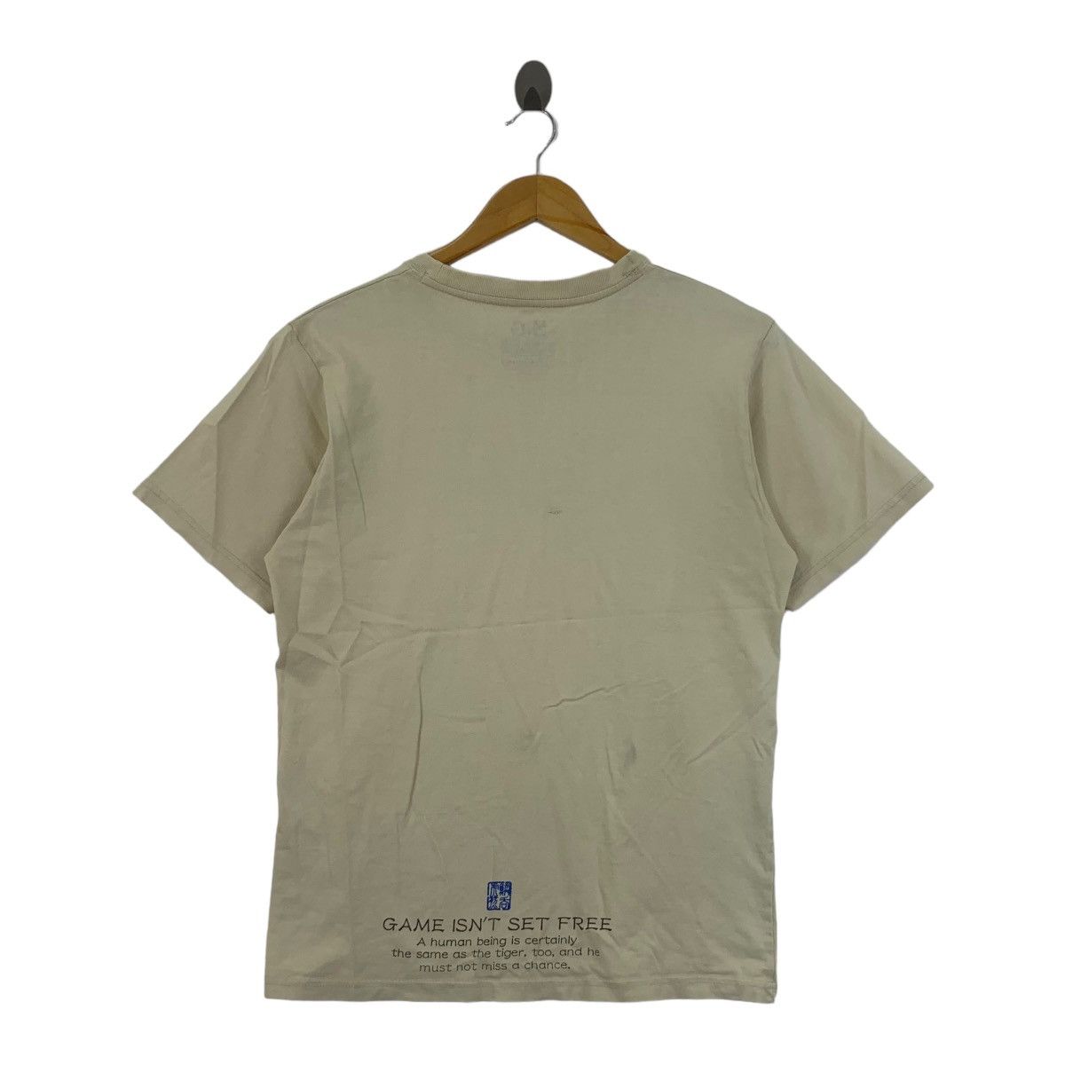 Vintage HELLO GEM TIGER Nature Japan Traditional Tee Shirt Top Game Size S / US 4 / IT 40 - 4 Thumbnail