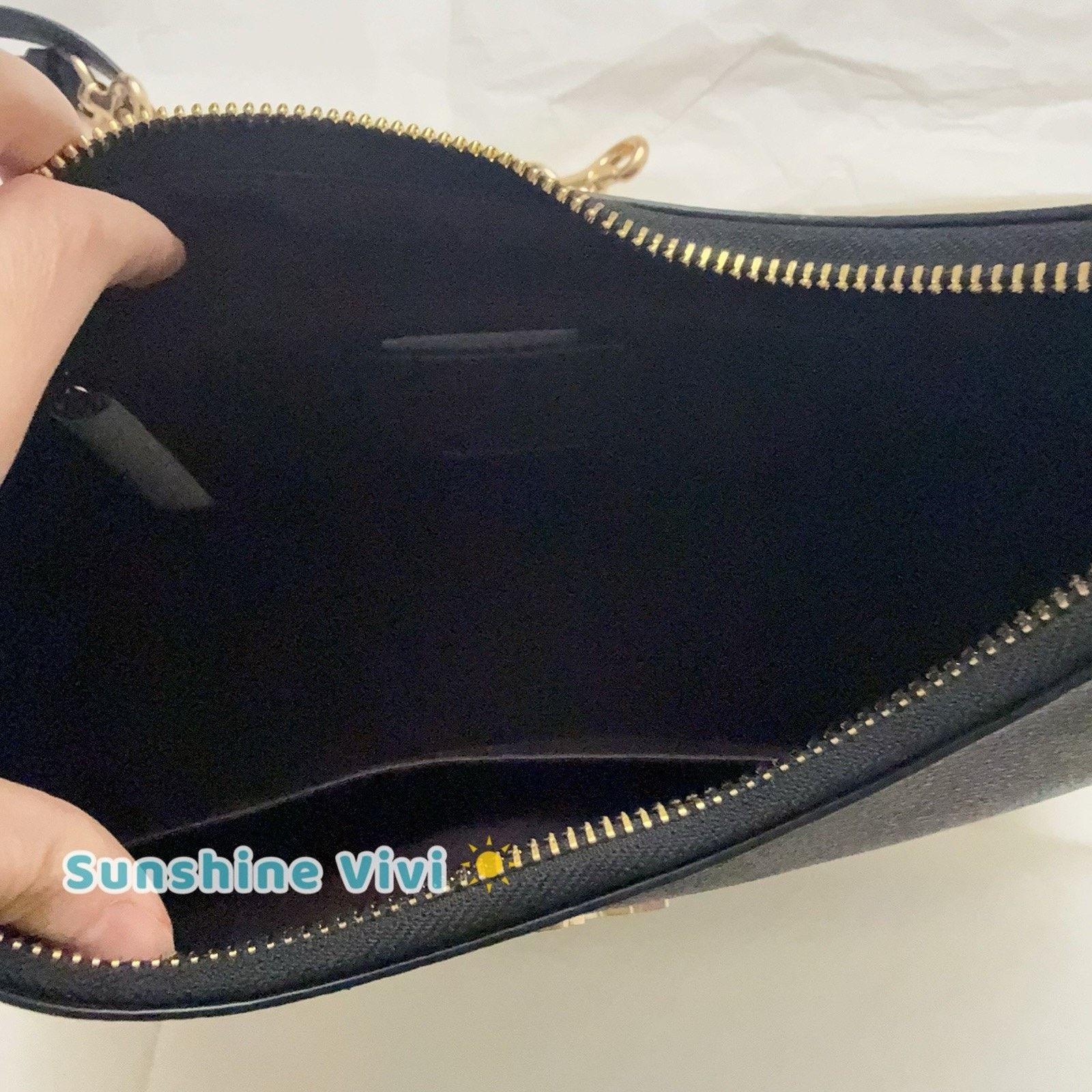 Coach NWT Coach Teri Hobo Bag Signature CK161 Gold/Walnut/Black Size ONE SIZE - 8 Thumbnail