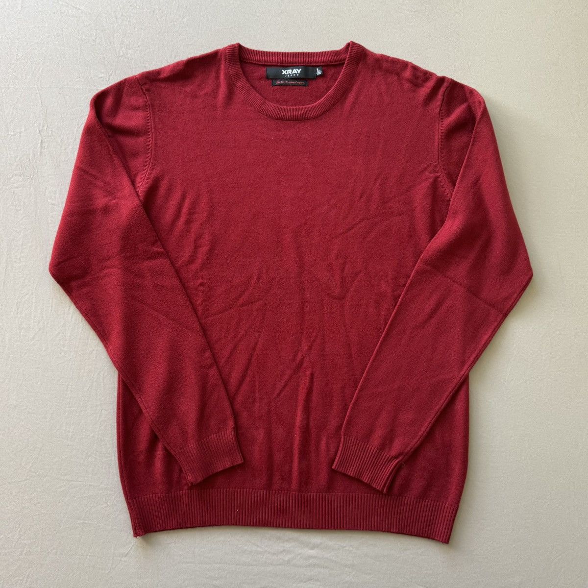 Designer × Vintage × Xray Footwear X RAY Classic Basic Crewneck Sweater Size US L / EU 52-54 / 3 - 1 Thumbnail