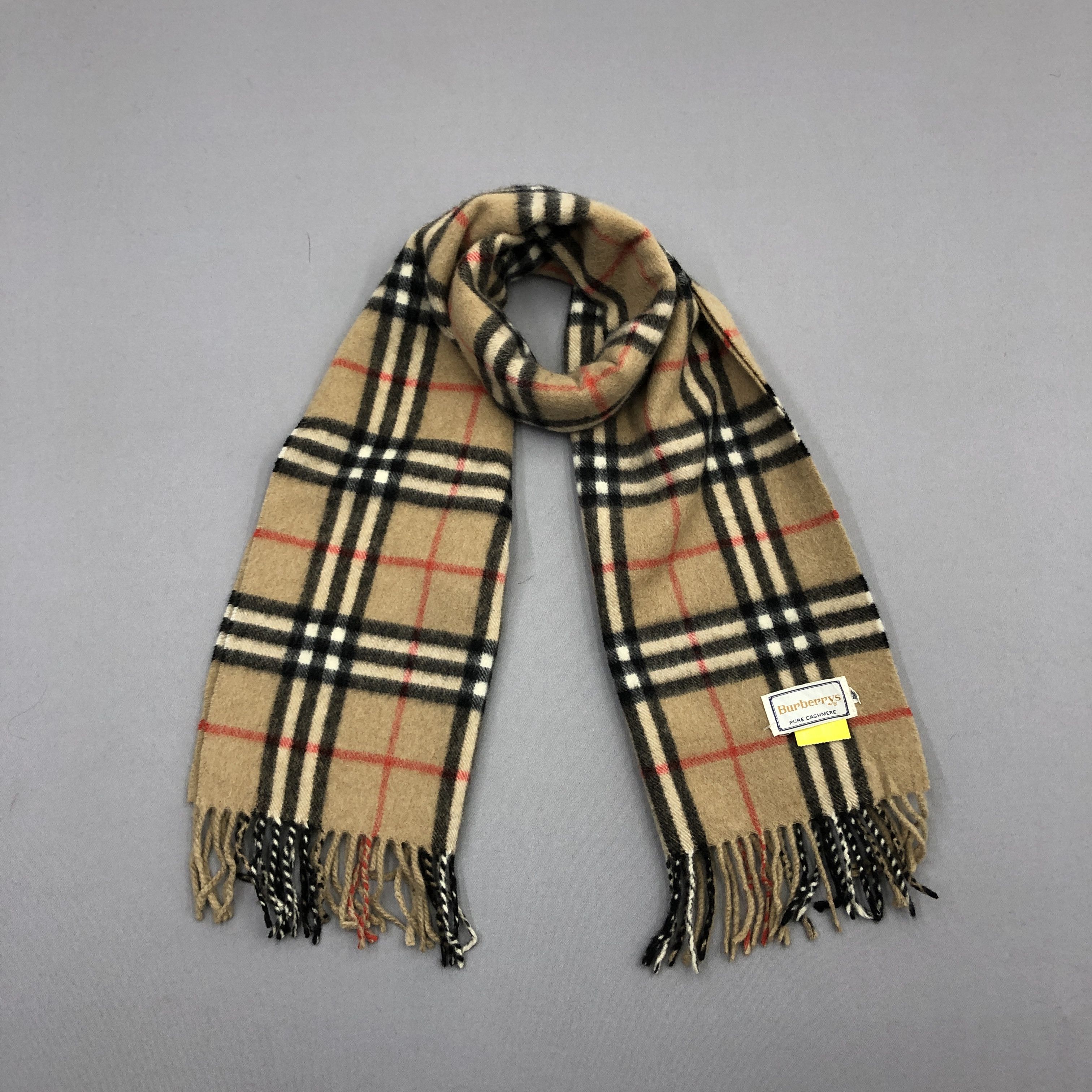 Burberry Vintage Burberry Scarf Muffler Wool Cashmere Scarves Size ONE SIZE - 1 Thumbnail