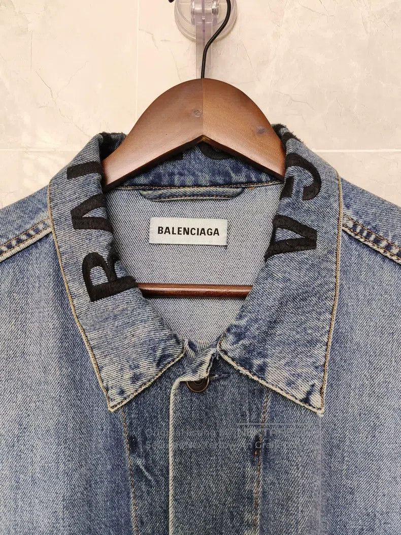Balenciaga Balenciaga size 40 Denim Jacket Size L / US 10 / IT 46 - 3 Thumbnail