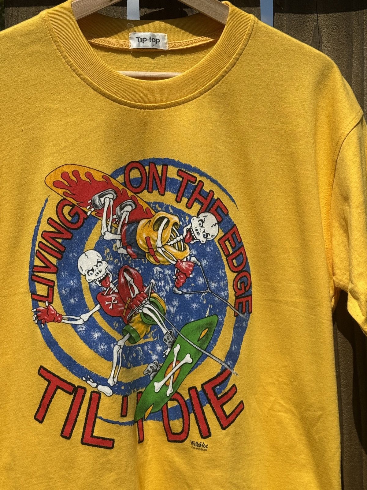 Vintage Vintage 1990’s Rainbow Tuberide T Shirt Quiksilver Size US L / EU 52-54 / 3 - 2 Thumbnail