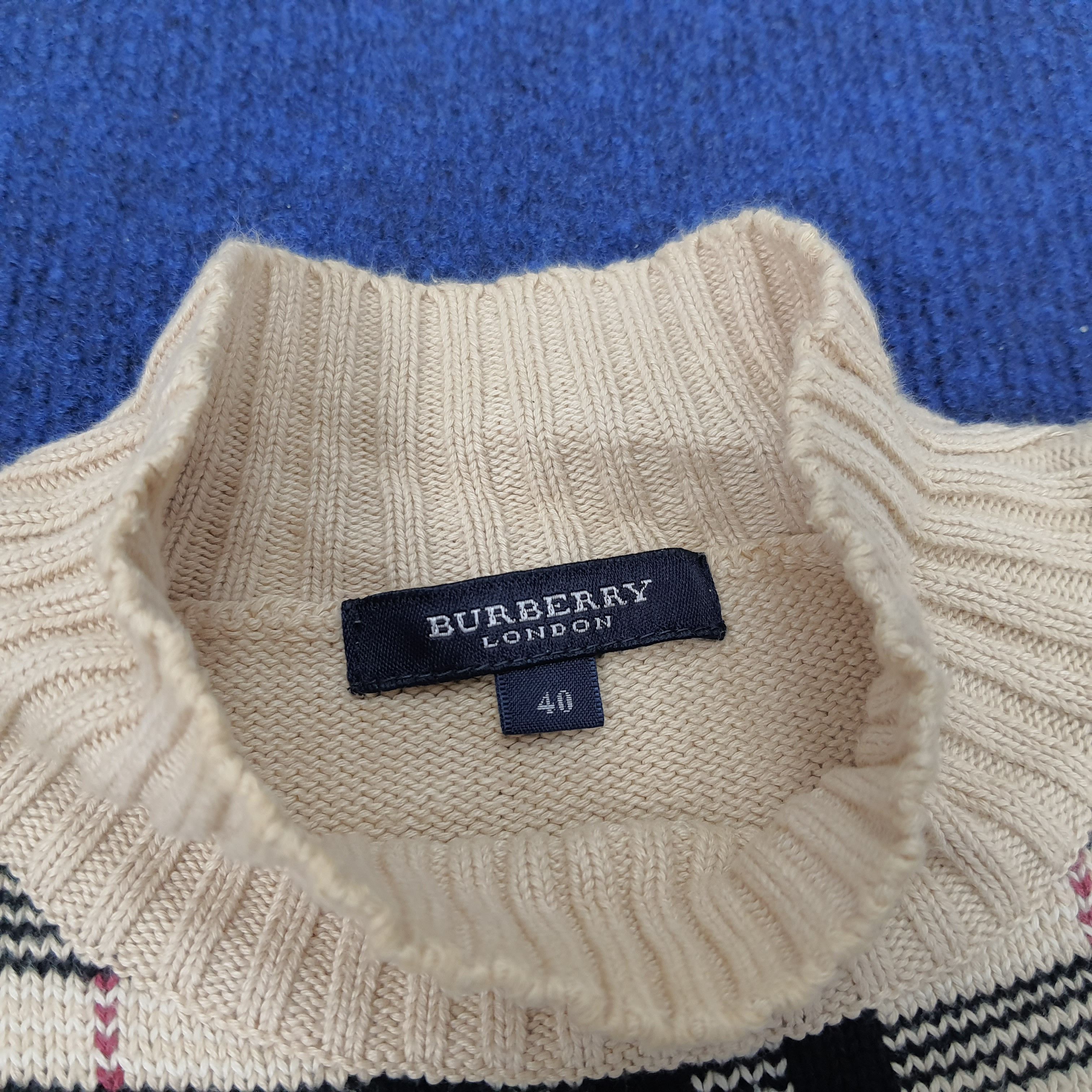 Burberry × Vintage Vintage Burberry London Nova Check Knitted Size US S / EU 44-46 / 1 - 4 Thumbnail