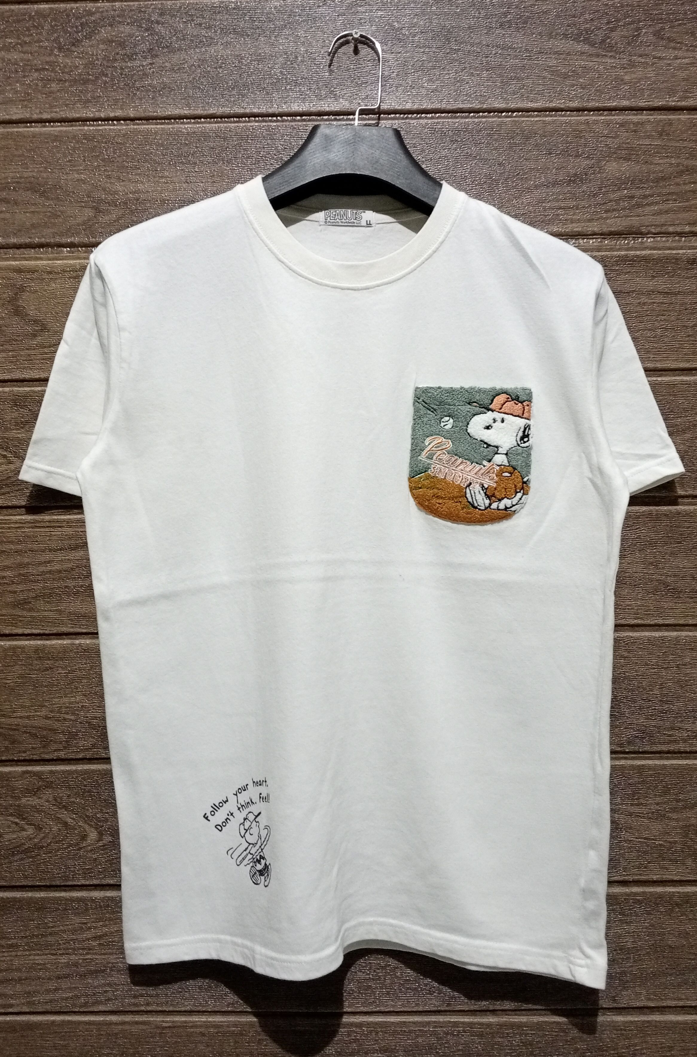 Cartoon Network Vintage Peanuts Snoopy Fleece Pocket Tee Very Rare Size US L / EU 52-54 / 3 - 1 Thumbnail