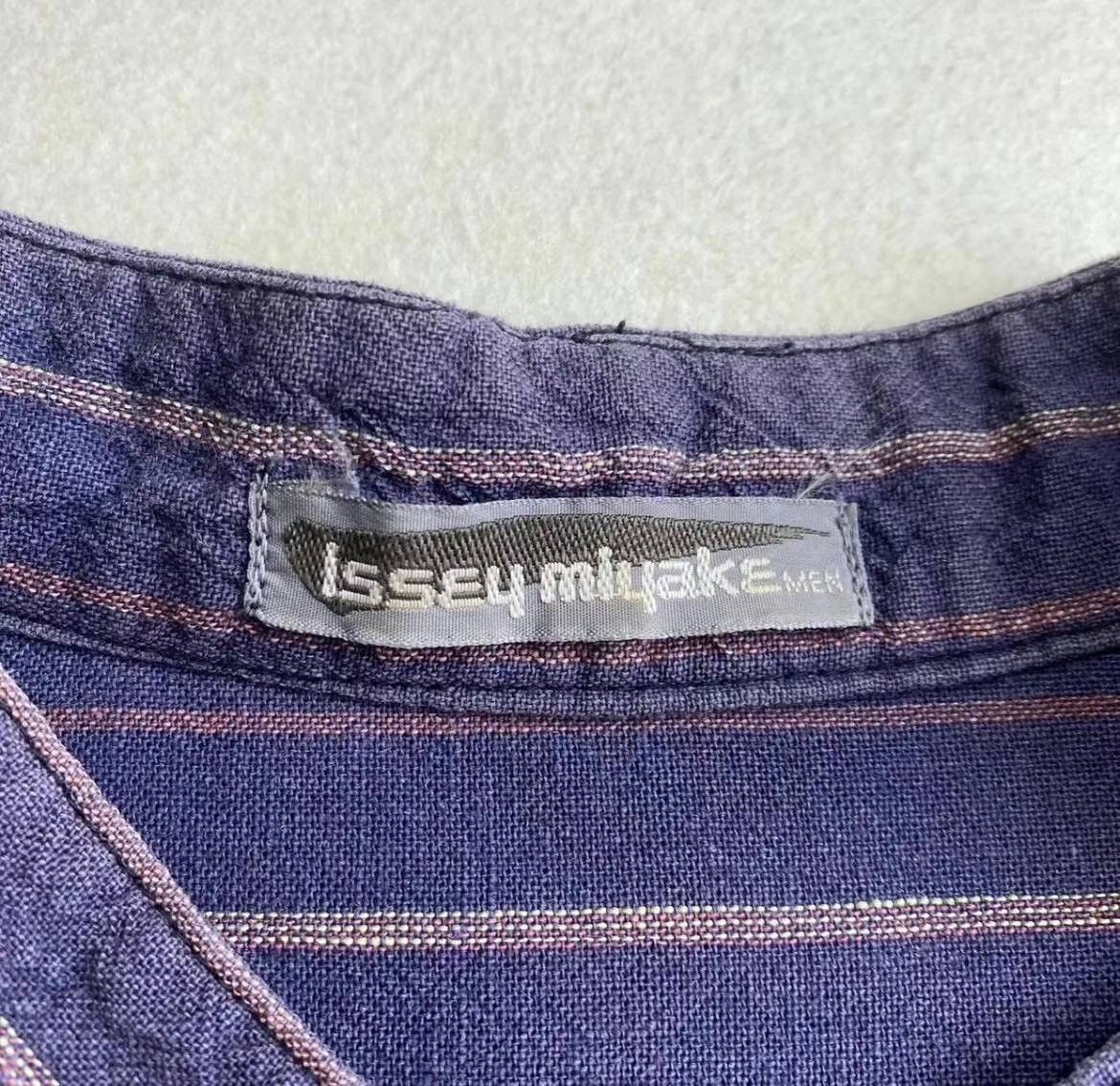 Issey Miyake 1980s issey miyake linen shirt "striped" Size US L / EU 52-54 / 3 - 6 Thumbnail