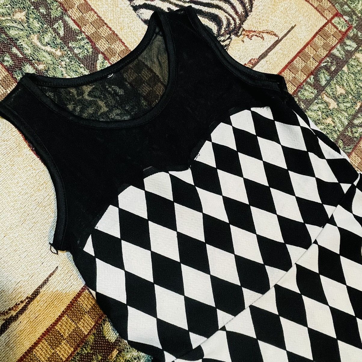 If Six Was Nine × Seditionaries Illusion Top Harlequin Checker Dress Size M / US 6-8 / IT 42-44 - 1 Thumbnail