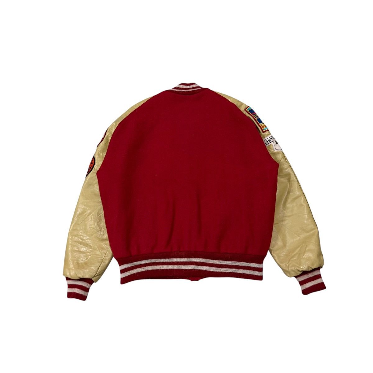 Delong Vintage 90s Delong Marching Band Wool Leather Varsity Jacket Size US M / EU 48-50 / 2 - 11 Thumbnail