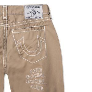 image of Anti Social Social Club x True Religion Assc X True Religion Anti Truth Pant 30 Us Mens in Tan