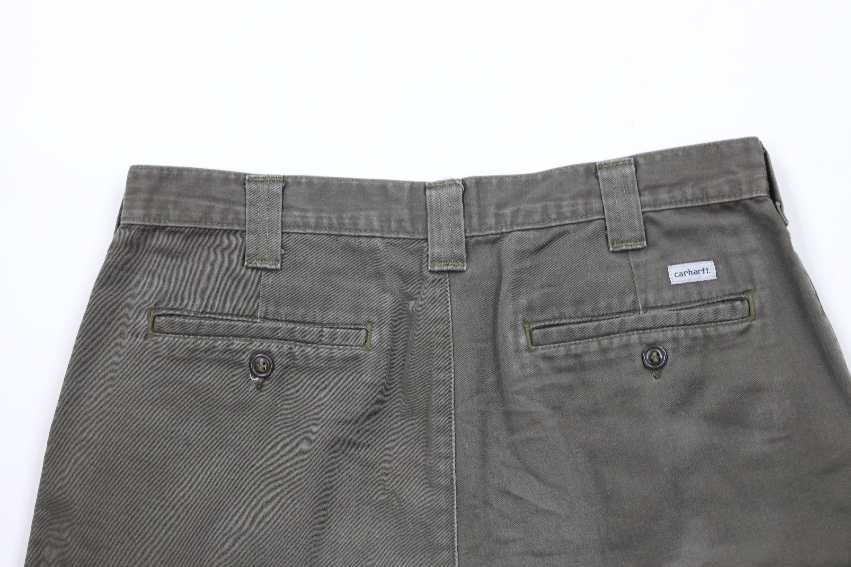 Carhartt × Vintage Vintage Y2K Carhartt Above Knee Chino Shorts Moss Green Size US 32 / EU 48 - 8 Thumbnail