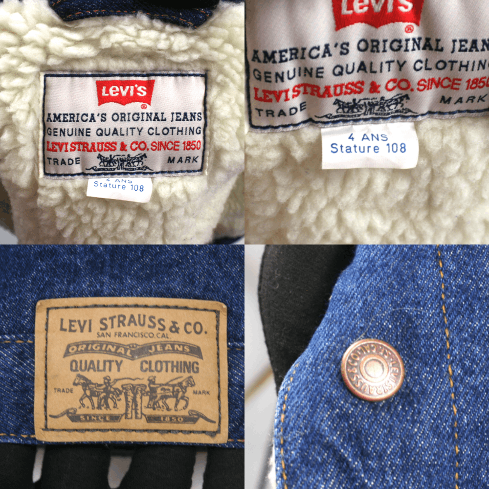 Levi's 70S Sheerling Denim Vest Vintage Size S / US 4 / IT 40 - 8 Thumbnail