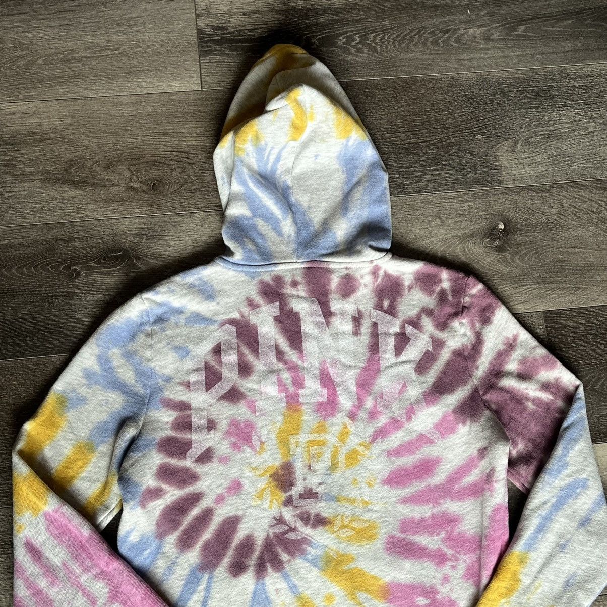 Pink Vintage 2000s Pink Victoria’s Secret Tie Dye Zip Up Hoodie Size S / US 4 / IT 40 - 3 Thumbnail