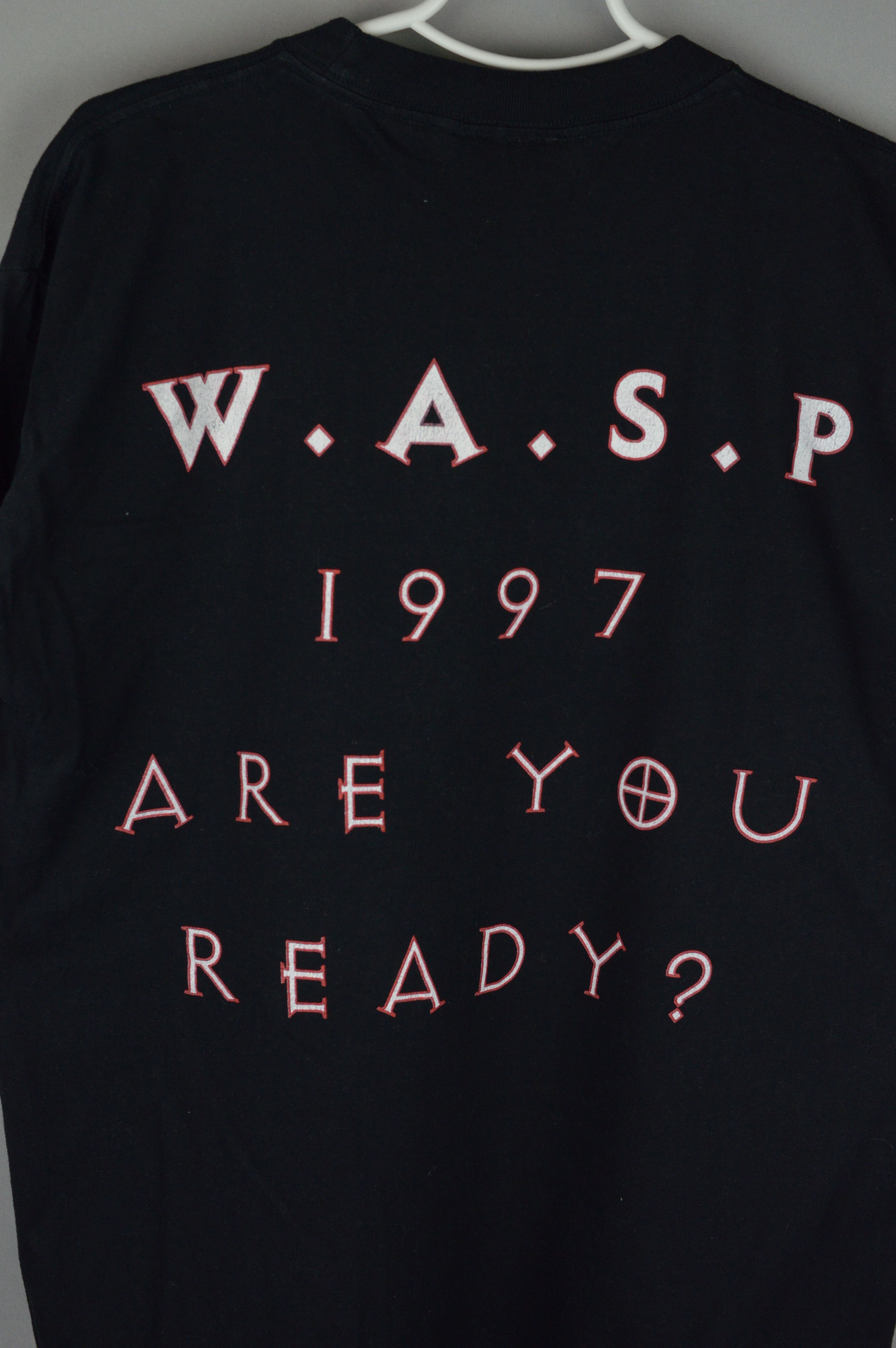 Vintage Vintage WASP Are You Ready 1997 t shirt Size US L / EU 52-54 / 3 - 5 Thumbnail