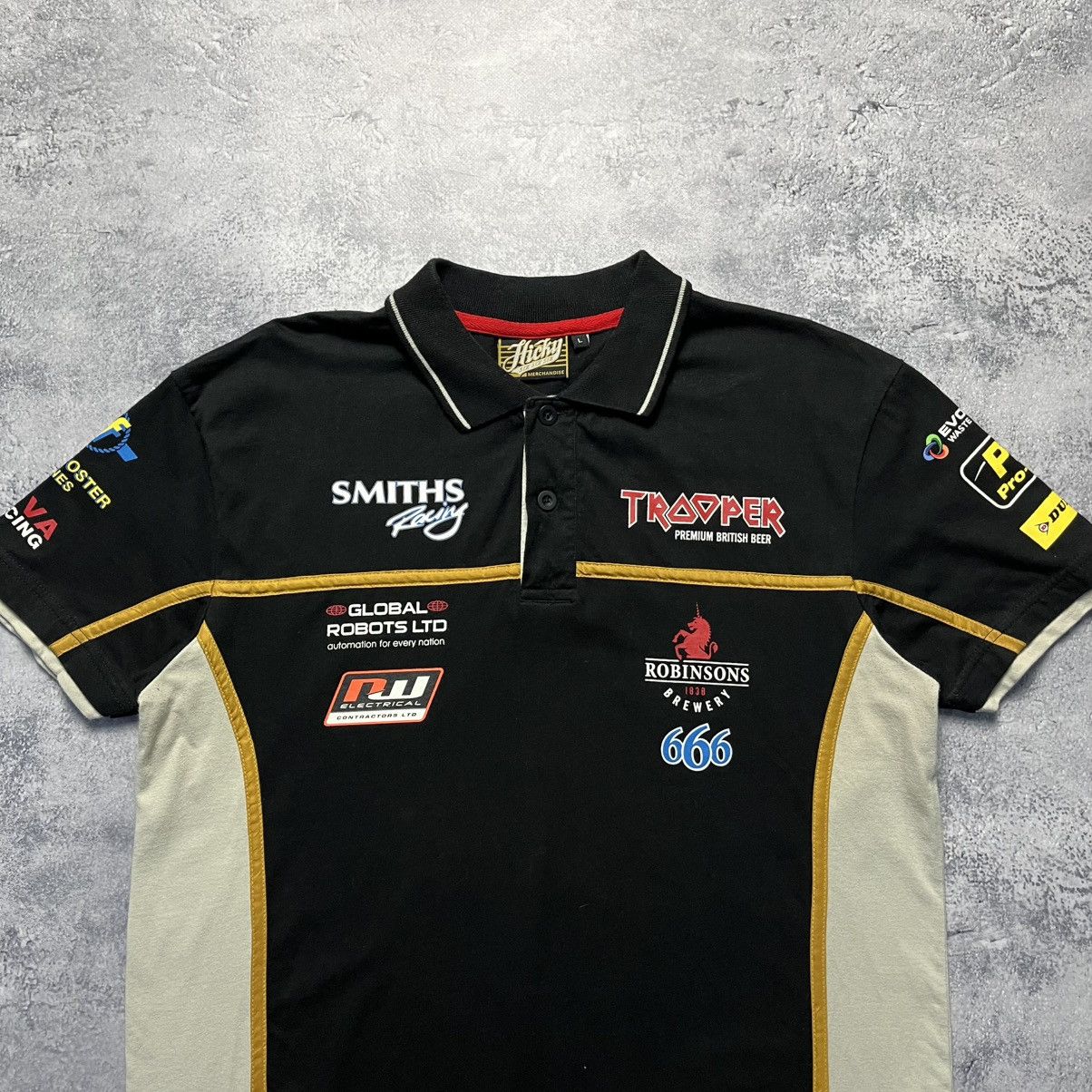 Iron Maiden Peter Hickman Racing Hicky 666 The Trooper Iron Maiden Polo Size US L / EU 52-54 / 3 - 2 Thumbnail