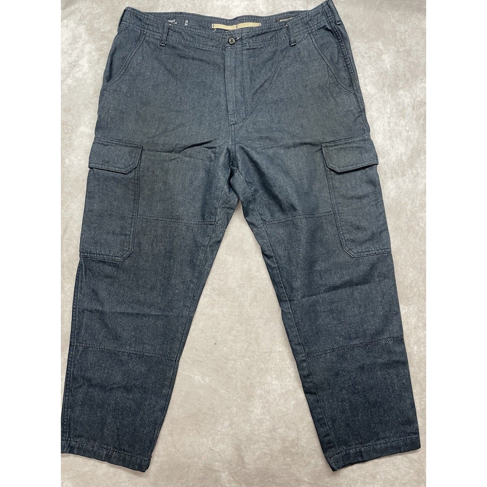 Banana Republic Banana Republic 38x30 Tapered Surplus Cargo Pants Navy Blue Size US 38 / EU 54 - 2 Thumbnail