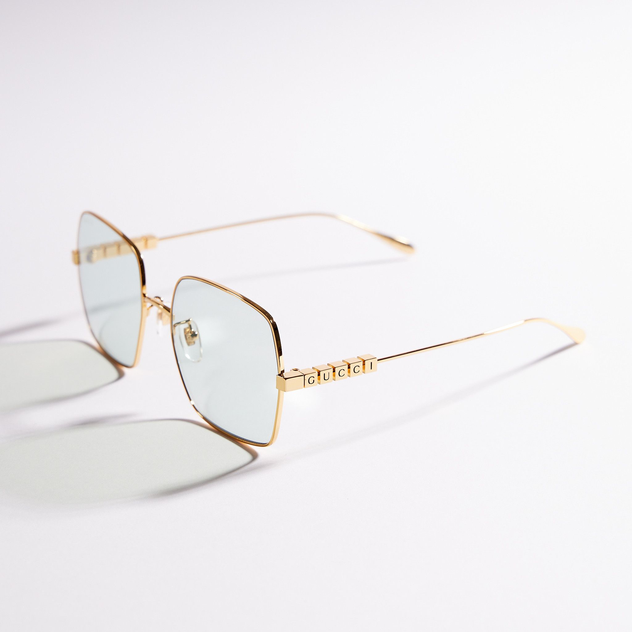 image of Gucci Gg1434S 003 Sunglasses Gold, Men's
