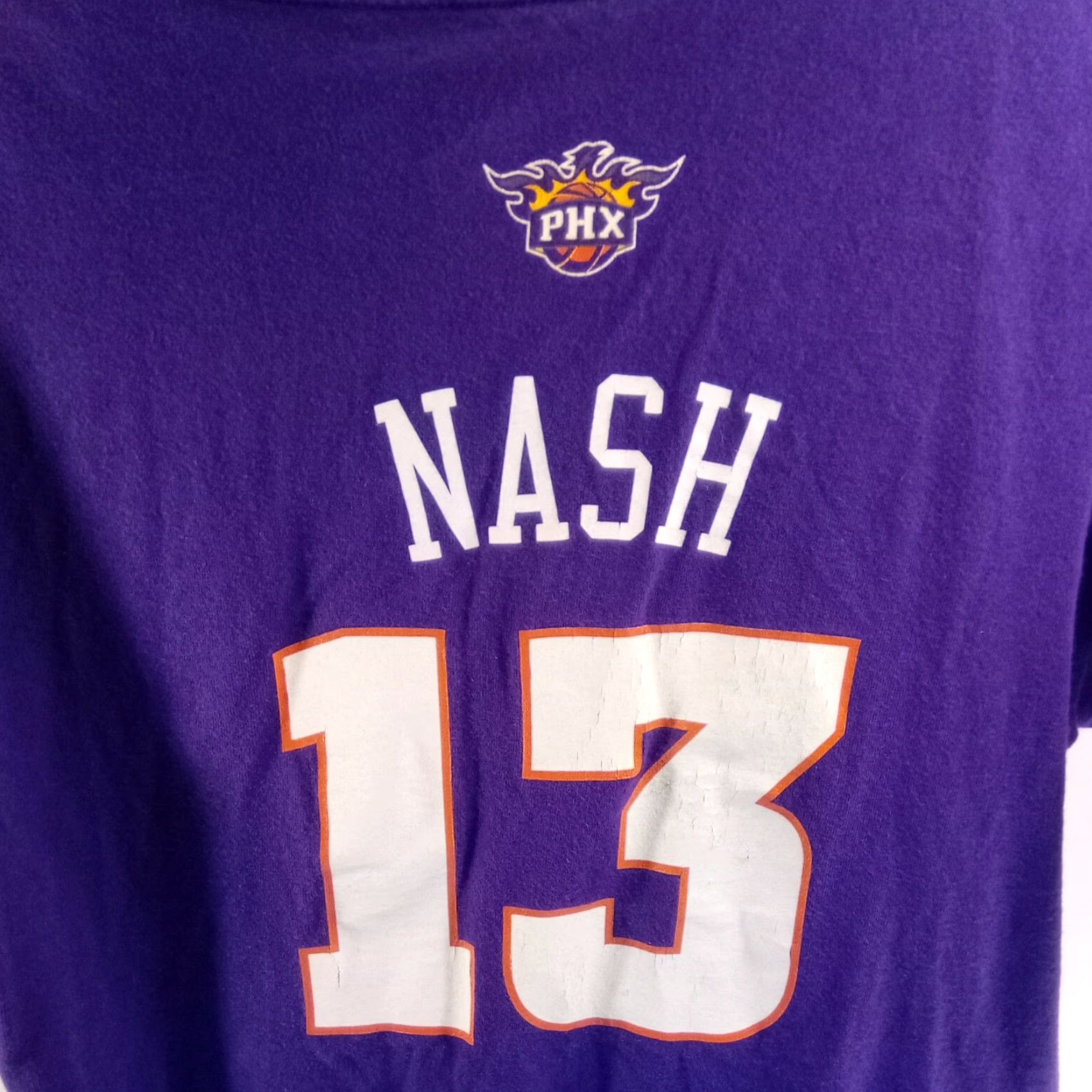 Adidas VINTAGE Adidas Suns t-shirt 38" x 24" Purple Small Mens Boys 1990s NBA Nash #13 Shirt Shirt Size US S / EU 44-46 / 1 - 3 Thumbnail