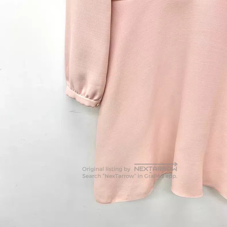 Dior Dior Pink wool round-neck long-sleeved dress Size S / US 4 / IT 40 - 4 Thumbnail