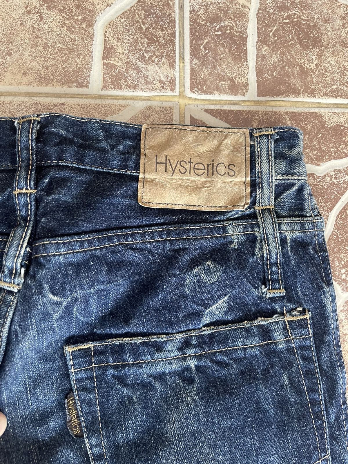 Hysteric Glamour 🔥FLARED HYSTERIC GLAMOUR Japan Bush Pants Punk Jeans Size US 27 - 7 Thumbnail