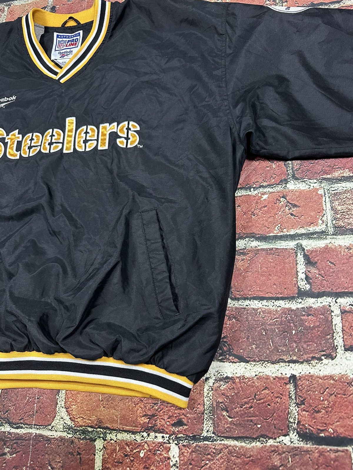 NFL × Reebok × Vintage Vintage Pittsburgh Steelers NFL Pro Line Windbreaker Jacket Size US XXL / EU 58 / 5 - 12 Thumbnail