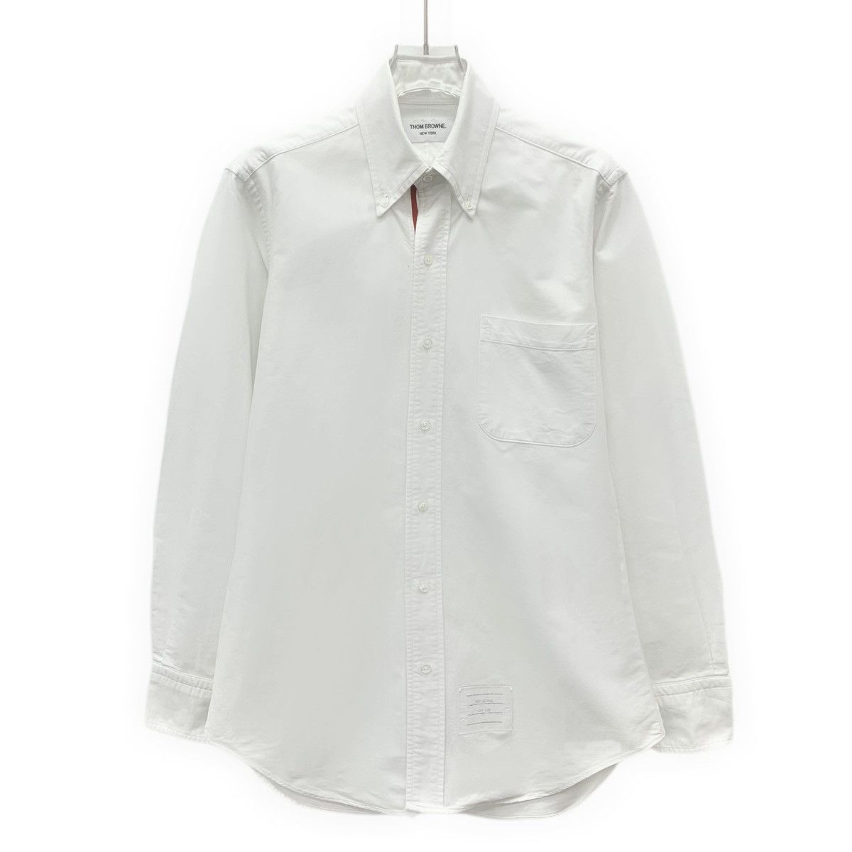 Thom Browne Thom Browne White Cotton Lapel Long Sleeve Shirt K26WX Size US XS / EU 42 / 0 - 1 Thumbnail