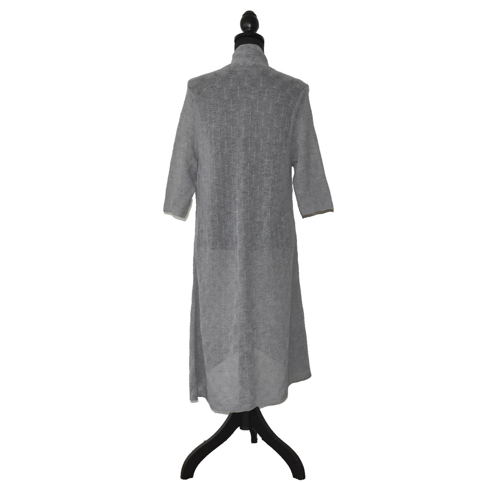Eileen Fisher EILEEN FISHER Wool Knit Open Front Long Cardigan Sweater L Size L / US 10 / IT 46 - 3 Thumbnail