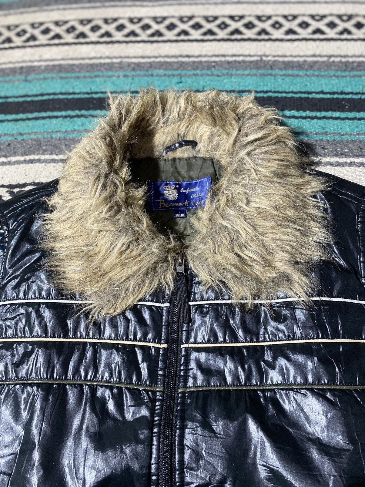 If Six Was Nine Beamont Carr Puffer Fur Faux Vest Size US M / EU 48-50 / 2 - 3 Thumbnail