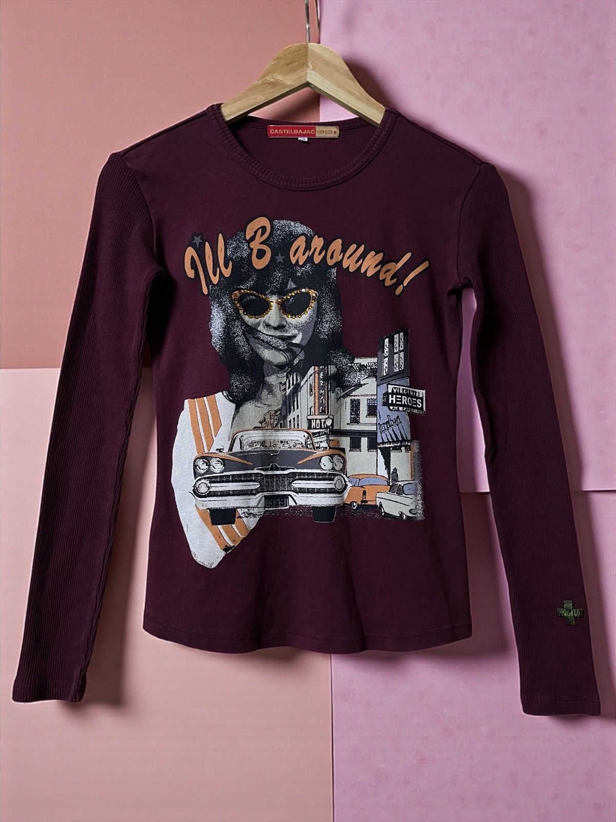 Jean Charles De Castelbajac Castelbajac "I'll B Around" Classic Graphic Longsleeve Size M / US 6-8 / IT 42-44 - 1 Thumbnail