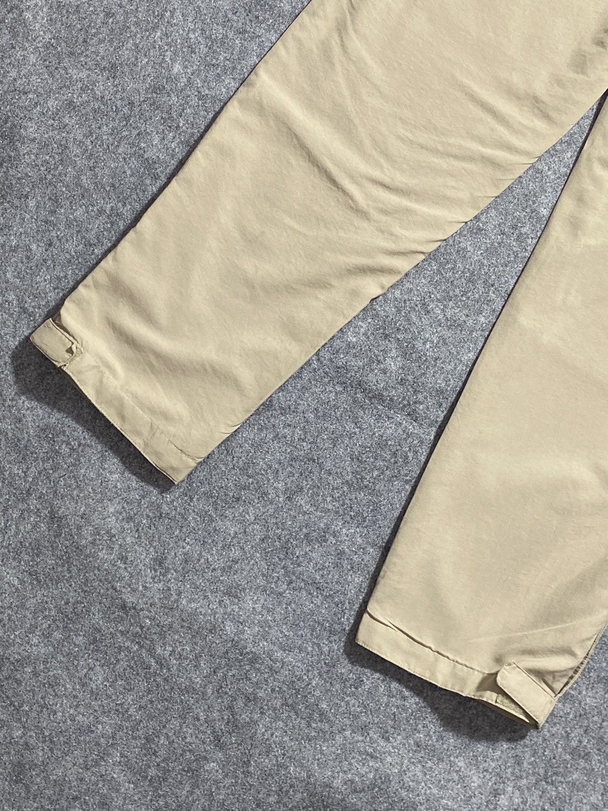 Nike × Vintage Y2K Nike Nylon Pants Track Drill Cream Swoosh Size US 30 / EU 46 - 7 Thumbnail