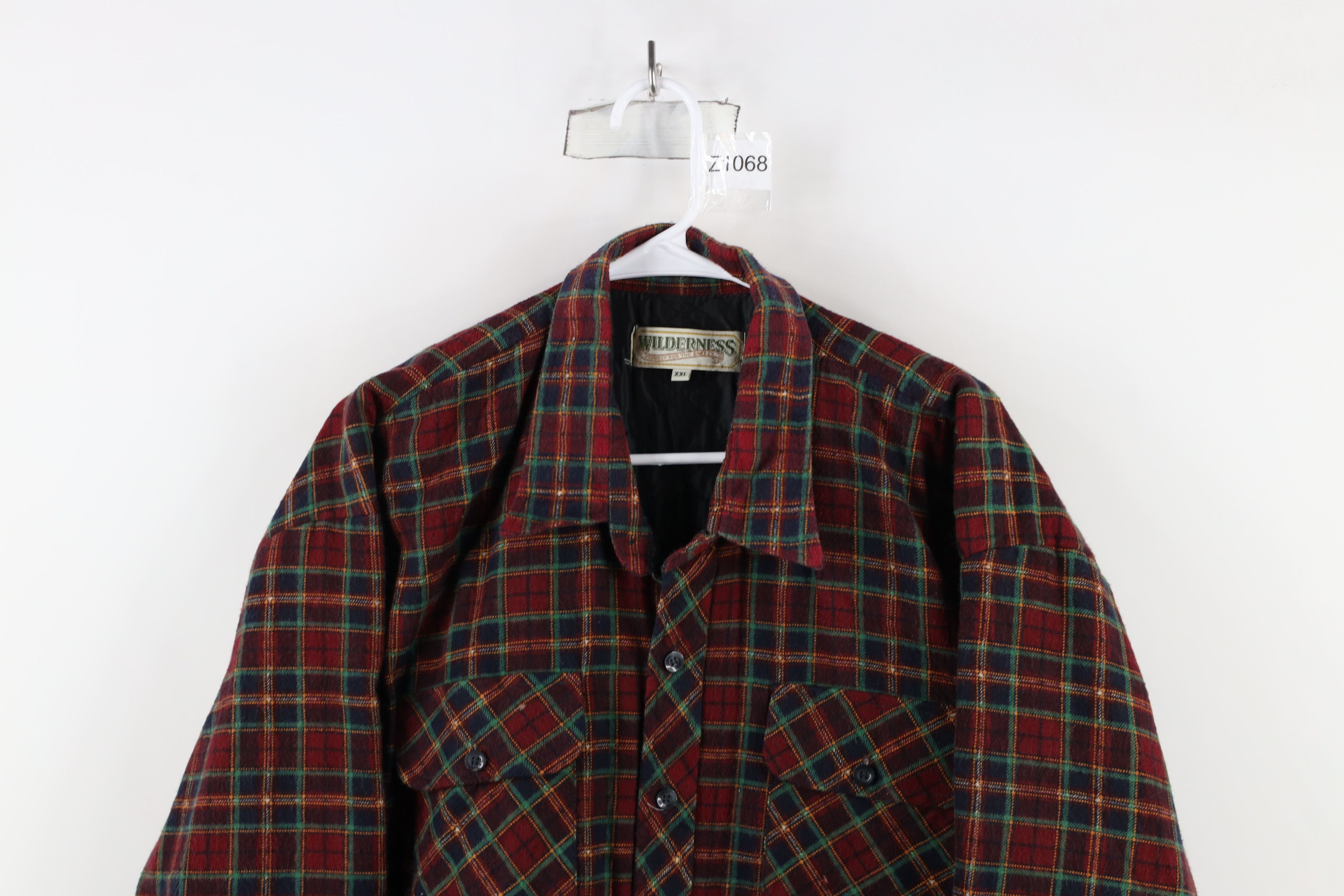 Vintage Vintage 90s Streetwear Flannel Button Shirt Jacket Jac Shirt Size US XXL / EU 58 / 5 - 2 Thumbnail