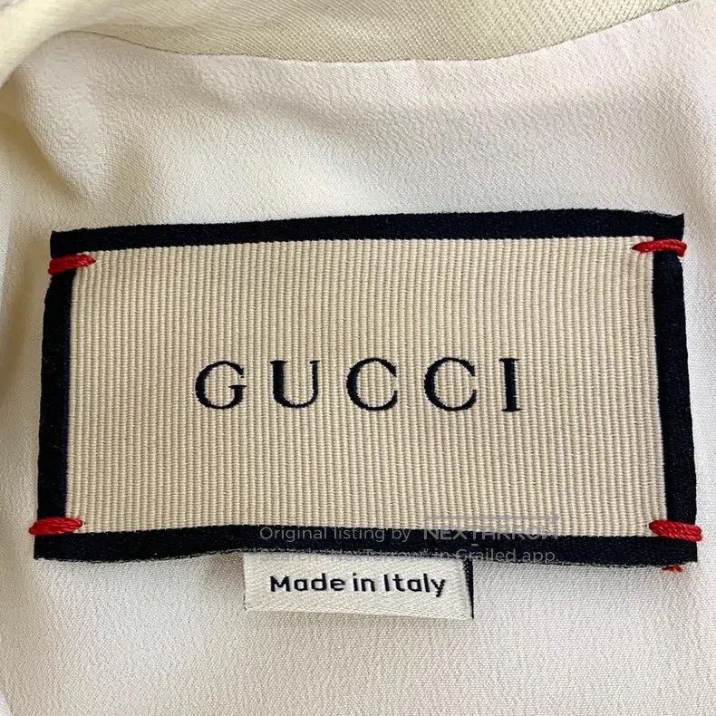 Gucci Gucci Beige double G mulberry silk mixed wool short-sleeve Size XS / US 0-2 / IT 36-38 - 5 Thumbnail