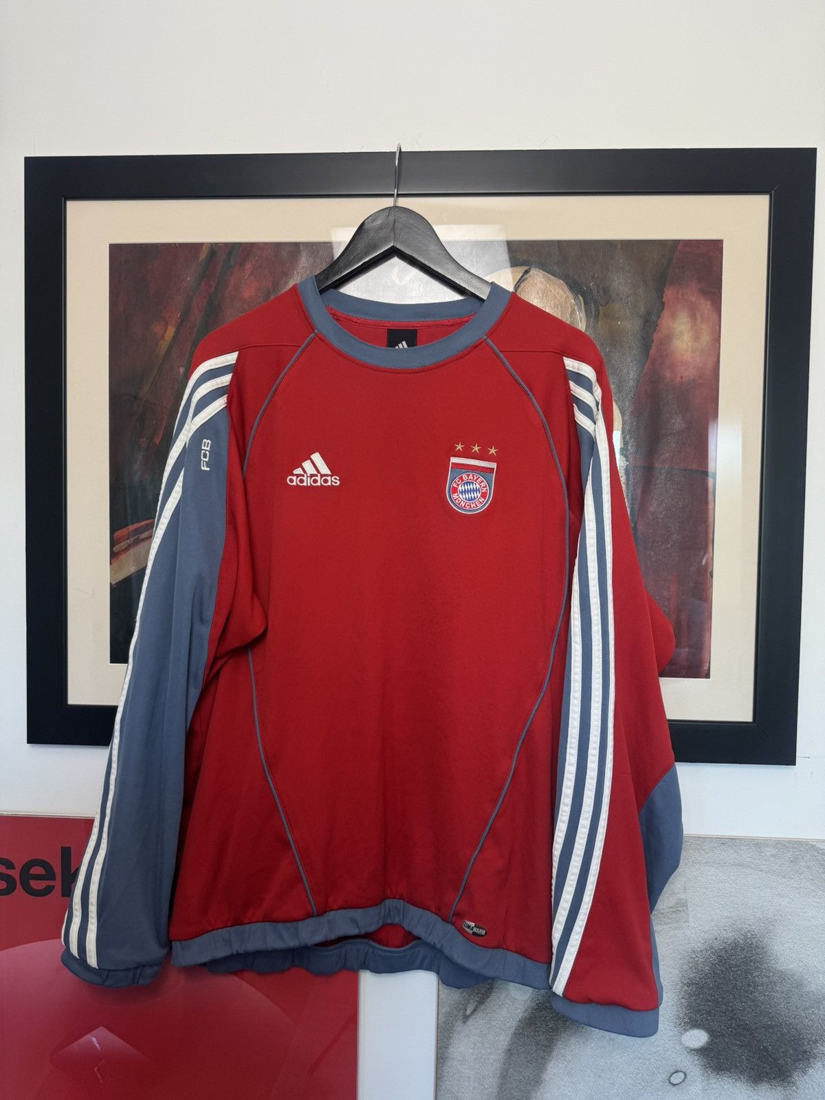 Adidas Adidas Bayern Munich 2005 2006 Training Football Sweatshirt Size US XL / EU 56 / 4 - 1 Thumbnail