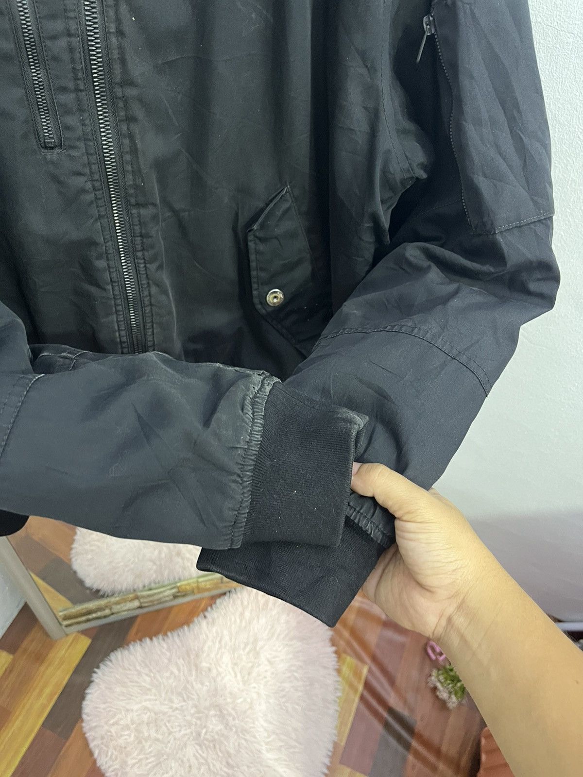 Japanese Brand Burtle Workwear Bomber Jacket Black Tactical Size US L / EU 52-54 / 3 - 4 Thumbnail