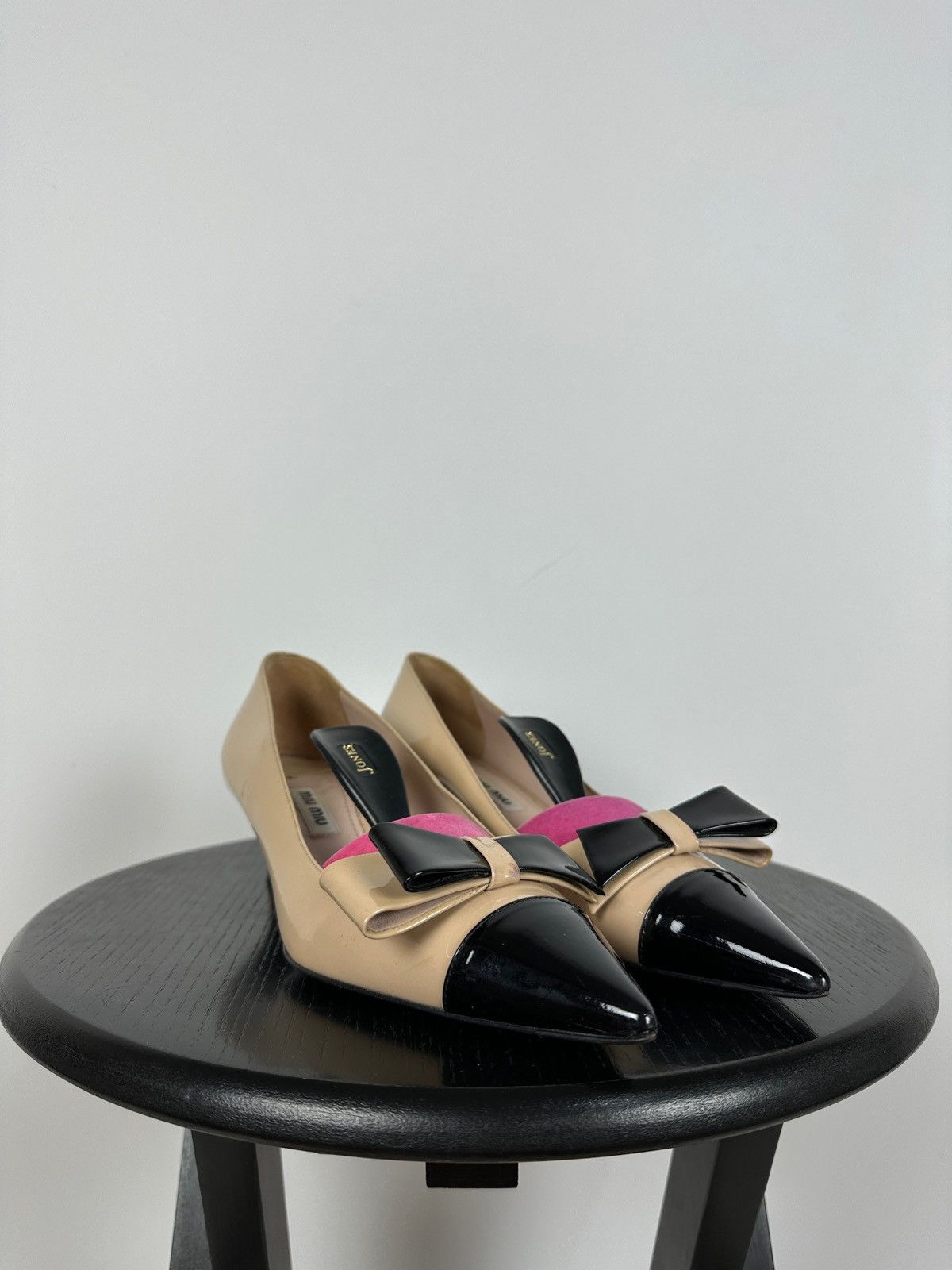 Miu Miu Miu Miu Patent Leather Bow Kitten Heels Size US 6 / IT 36 - 11 Thumbnail