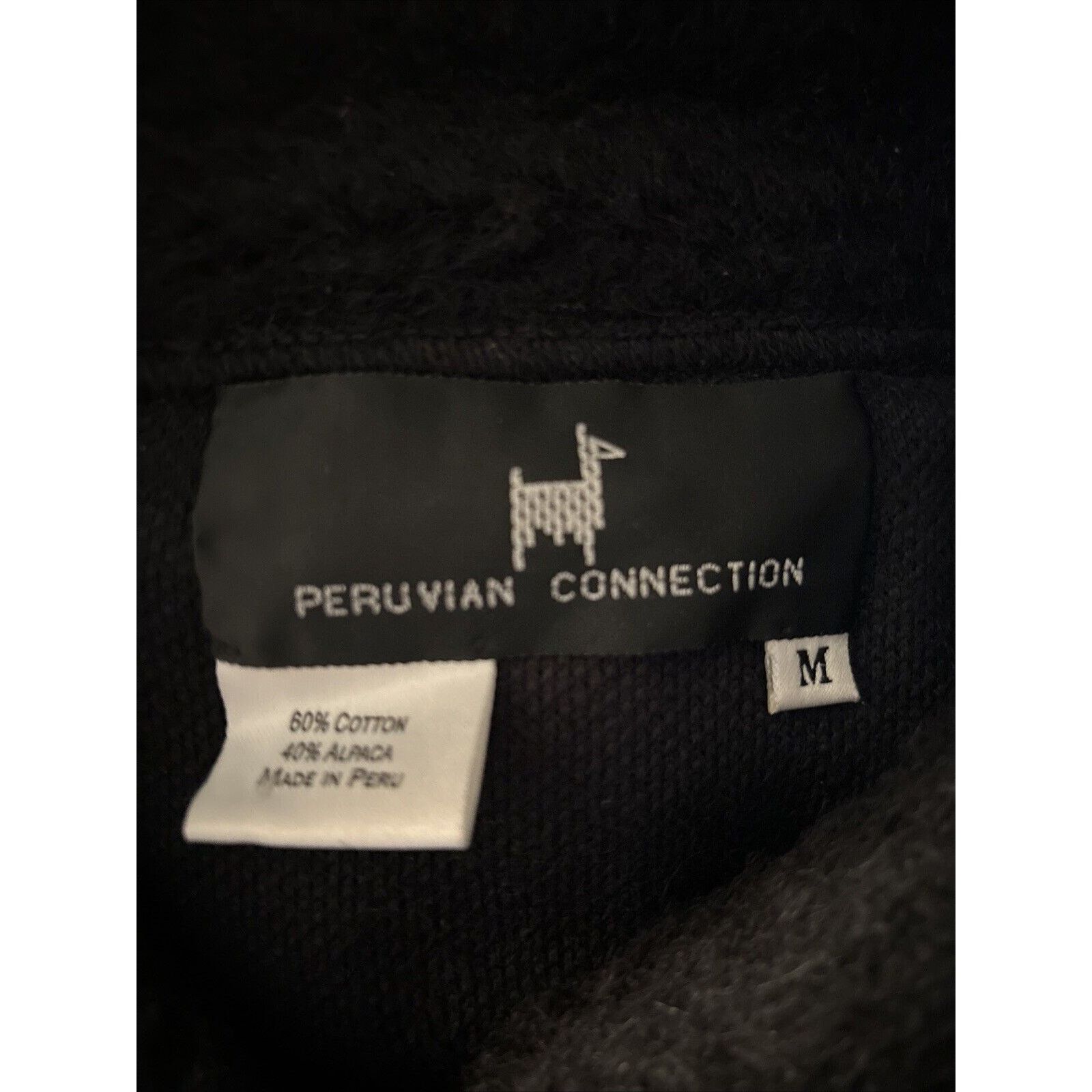 Other Peruvian connection Black alpaca cotton blazer Shacket m Size M / US 6-8 / IT 42-44 - 5 Thumbnail
