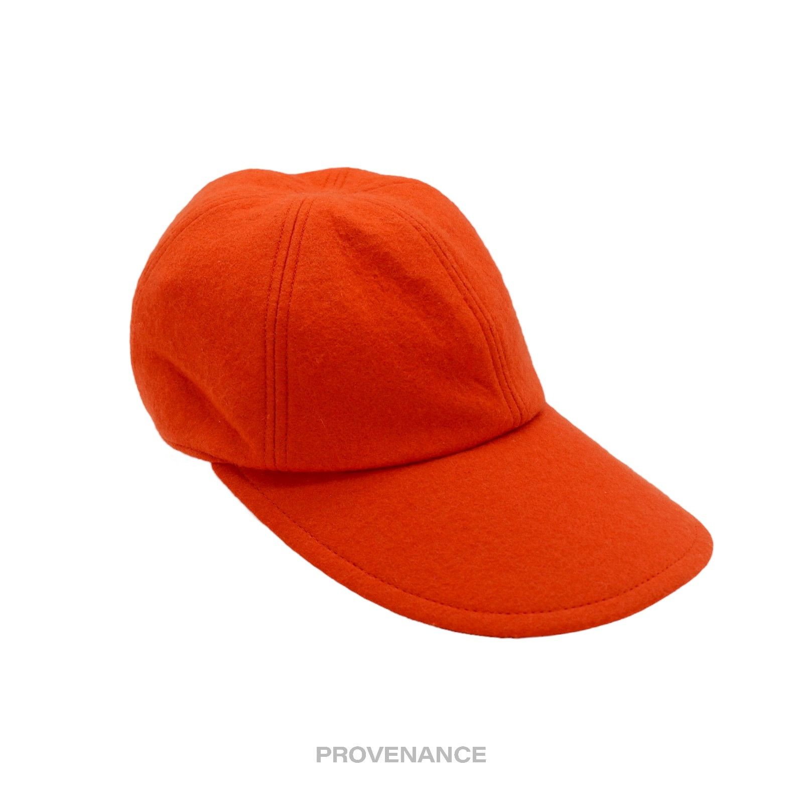 Dior 🔴 Christian Dior CD Wool Blend Cap Hat - Orange Size ONE SIZE - 3 Thumbnail