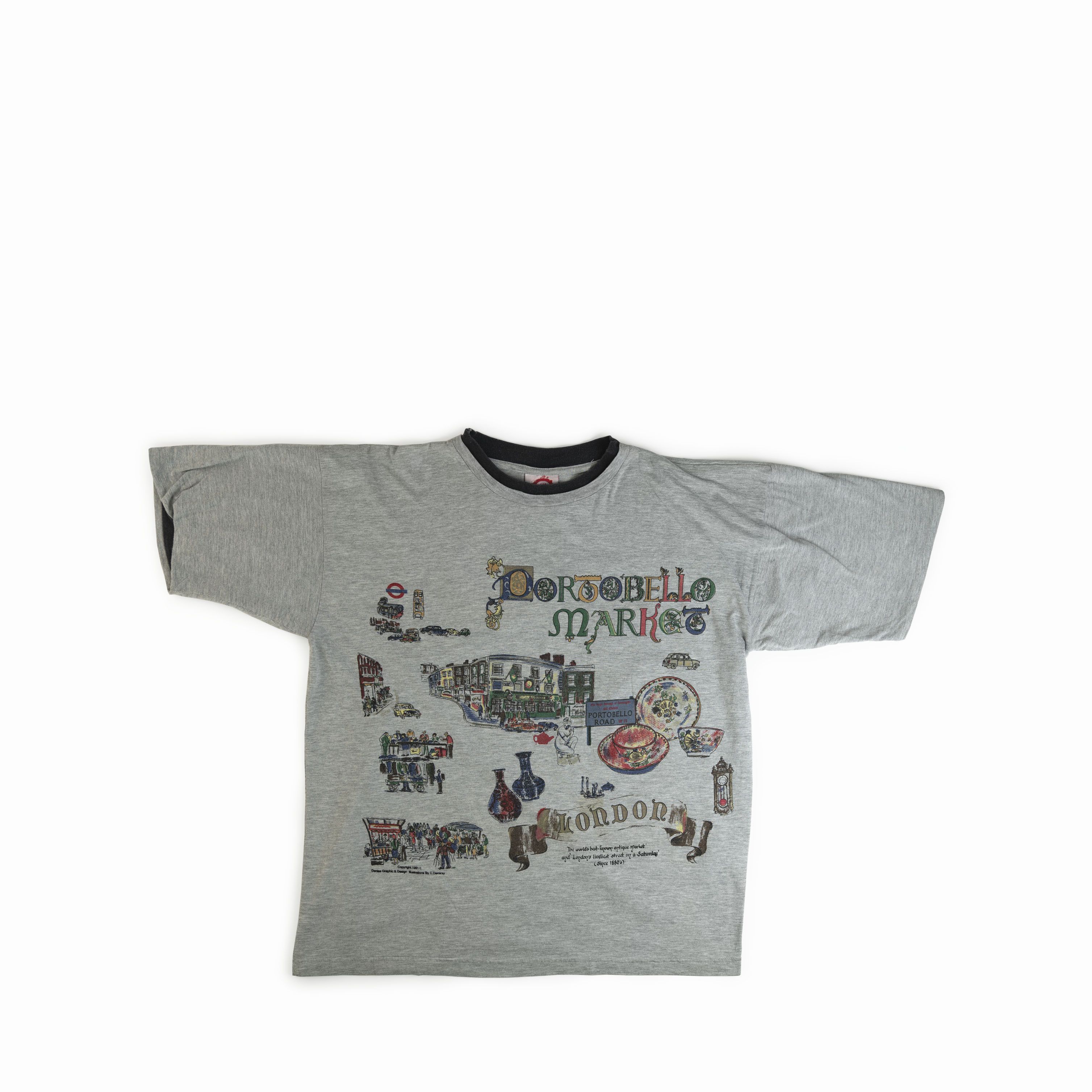 Converse Vintage 1991 Portobello Market Converse Tee Shirt Size US L / EU 52-54 / 3 - 1 Thumbnail