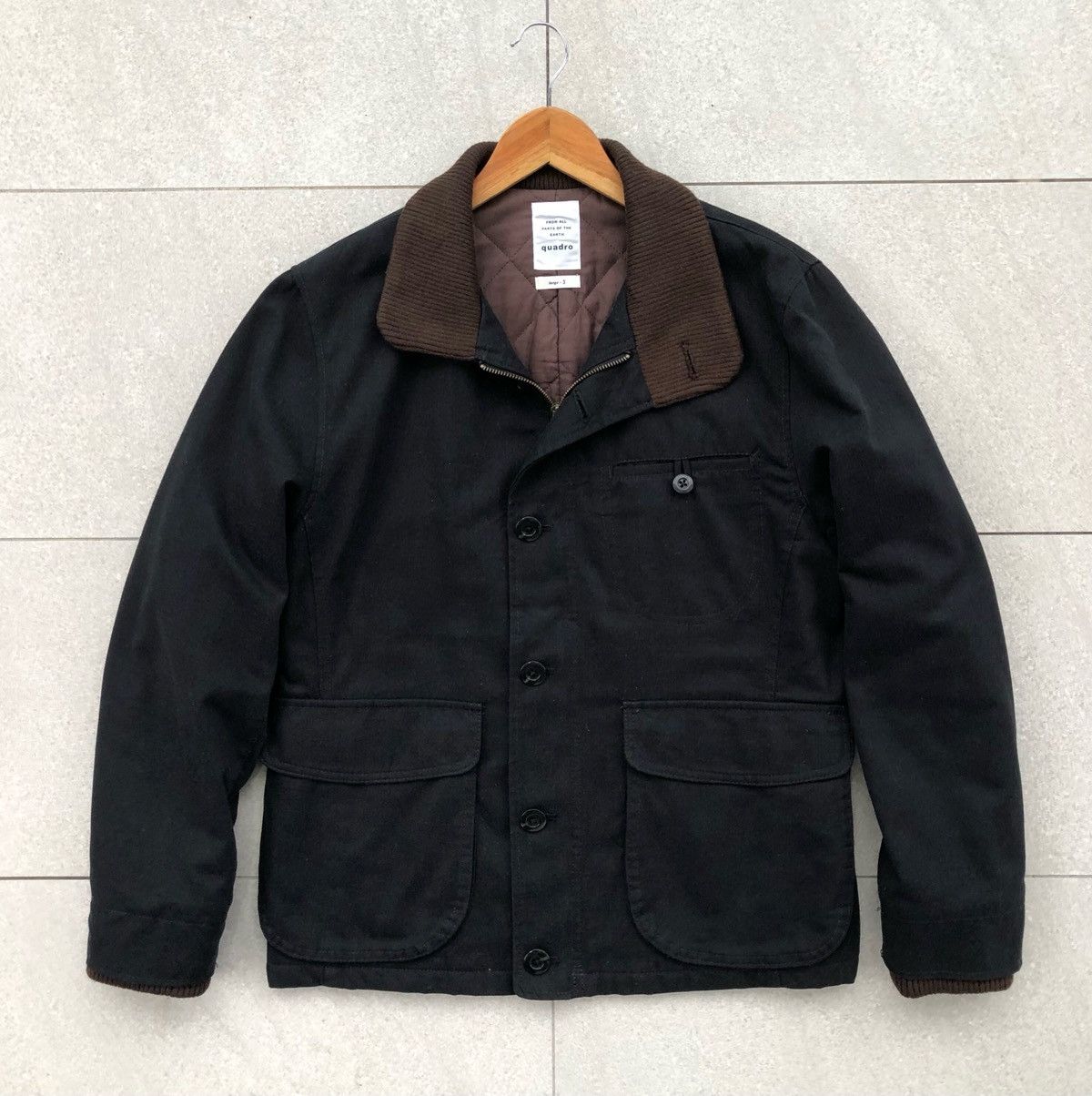 Japanese Brand QUADRO JAPAN All Part Of The Earth Canvas Outer Chore Jacket Size US M / EU 48-50 / 2 - 7 Thumbnail