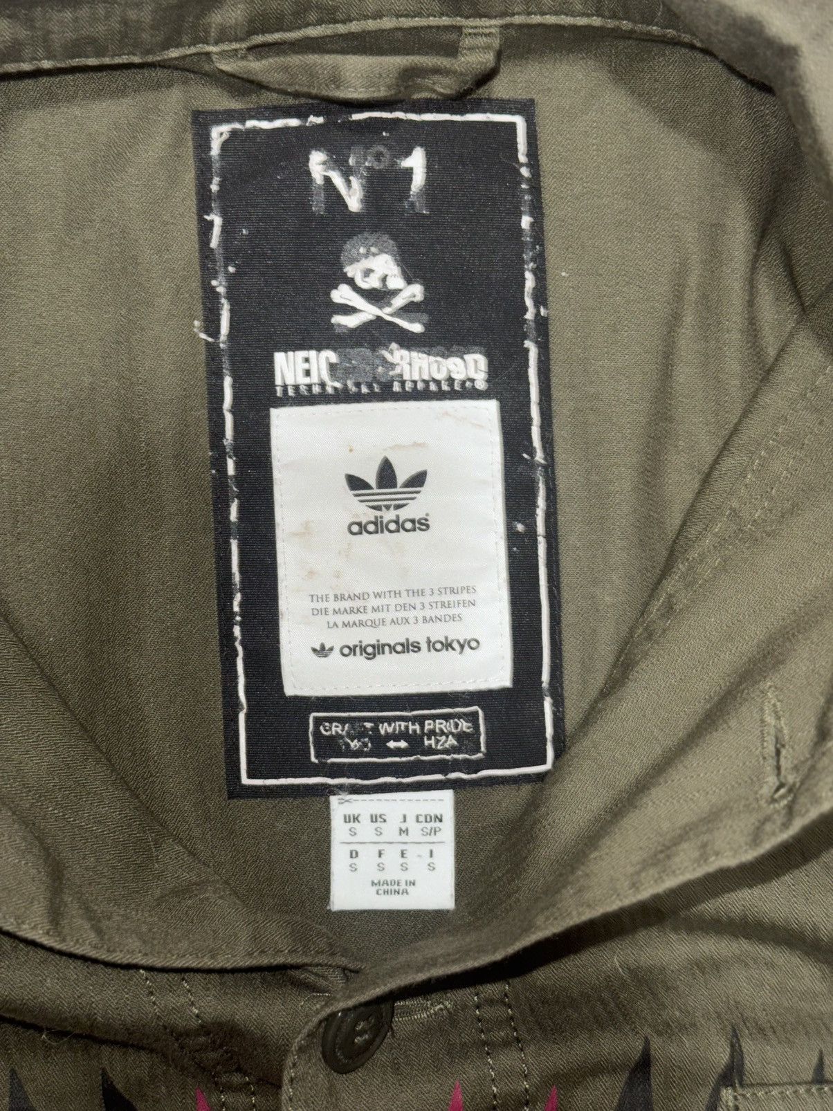 Adidas × Neighborhood 2014 Adidas Neighborhood BDU Olivedrab Shirt mens small Size US S / EU 44-46 / 1 - 2 Thumbnail