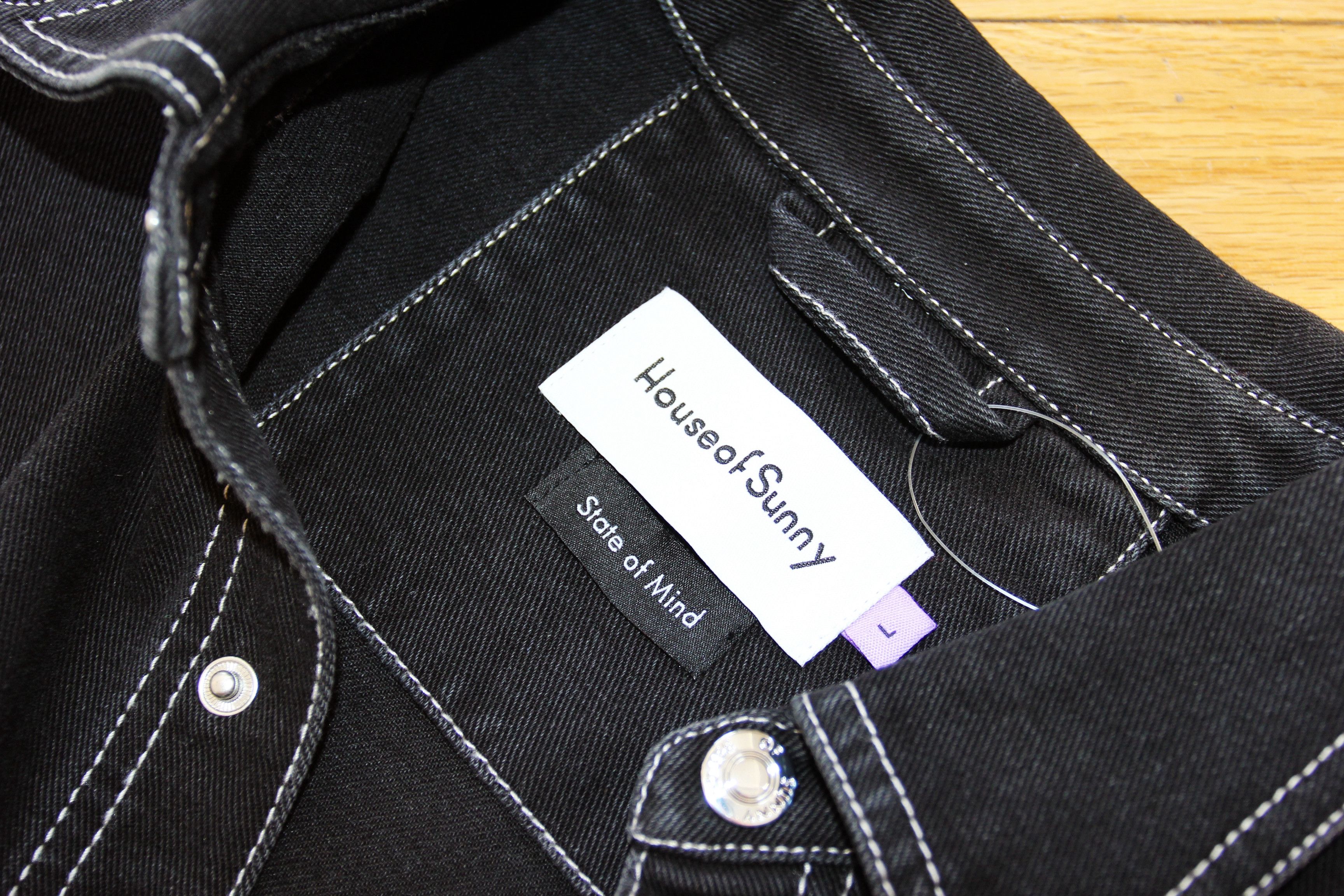 House of Sunny BNWT AW24 HOUSE OF SUNNY BLACK DENIM LOGO OVERSHIRT L Size US L / EU 52-54 / 3 - 8 Thumbnail