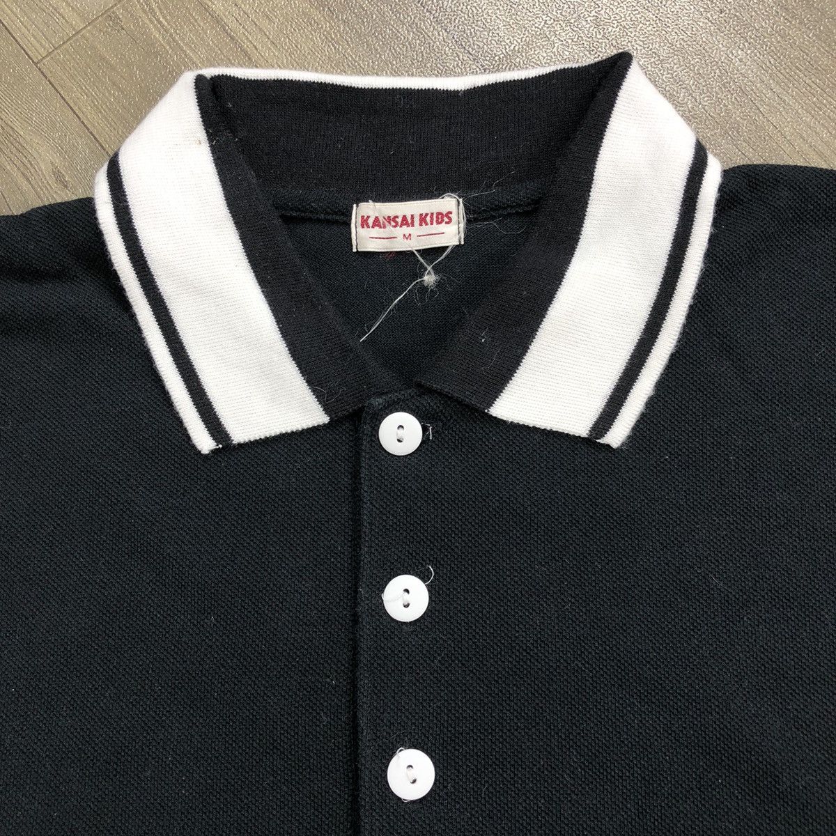 Designer × Japanese Brand × Kansai Yamamoto 1990s Kansai Yamamoto Kids Iconic Design Polo Shirt Size US M / EU 48-50 / 2 - 3 Thumbnail
