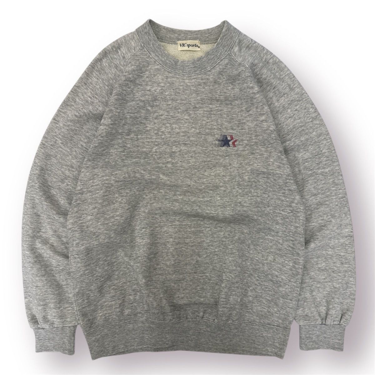 National Athletic Goods 🔥 Vtg 90s Vic Sports Raglan Sleeve Grey Americana Athletic Size US S / EU 44-46 / 1 - 1 Thumbnail