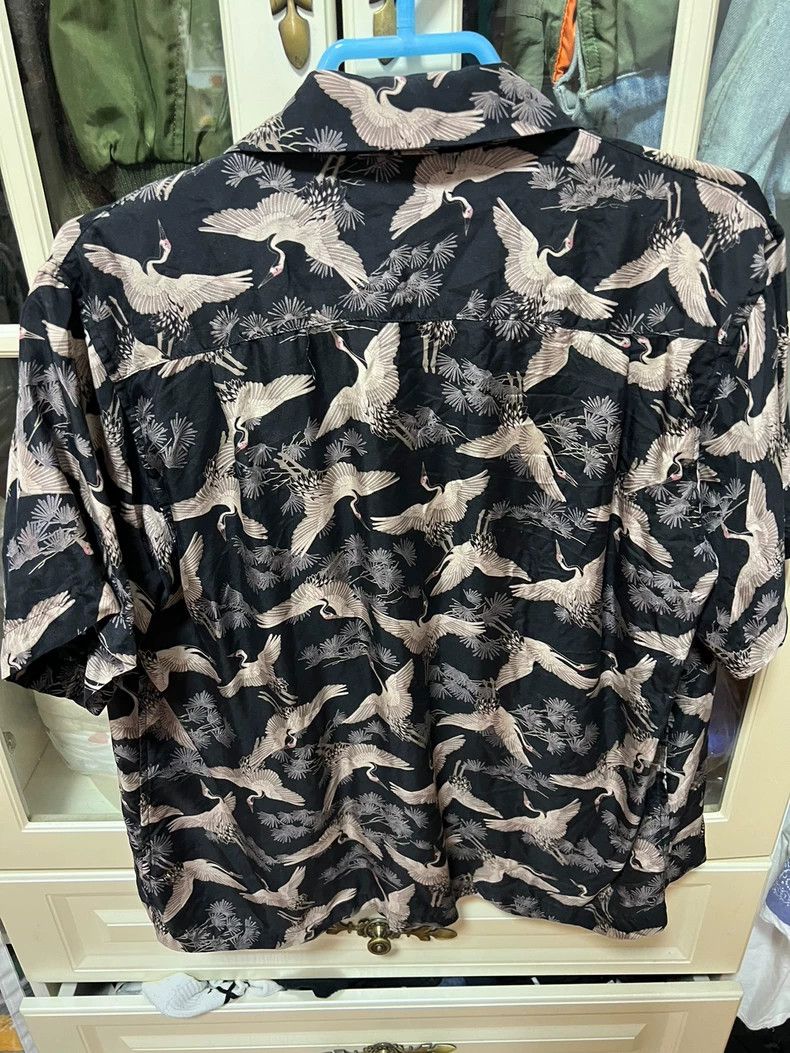 Amiri AMIRI Full-print crane silk short-sleeved shirt 2501-Nextar Size US S / EU 44-46 / 1 - 3 Thumbnail